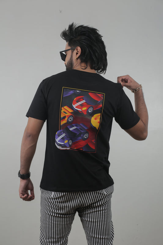 Men’s Graphic Car Print T-Shirt