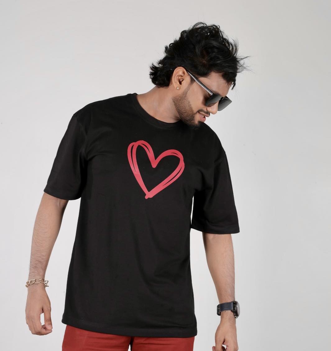 Heartfelt love Over Size Tee