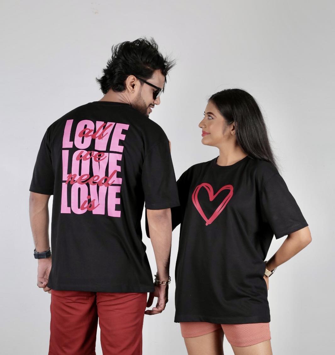 Heartfelt love Over Size Tee
