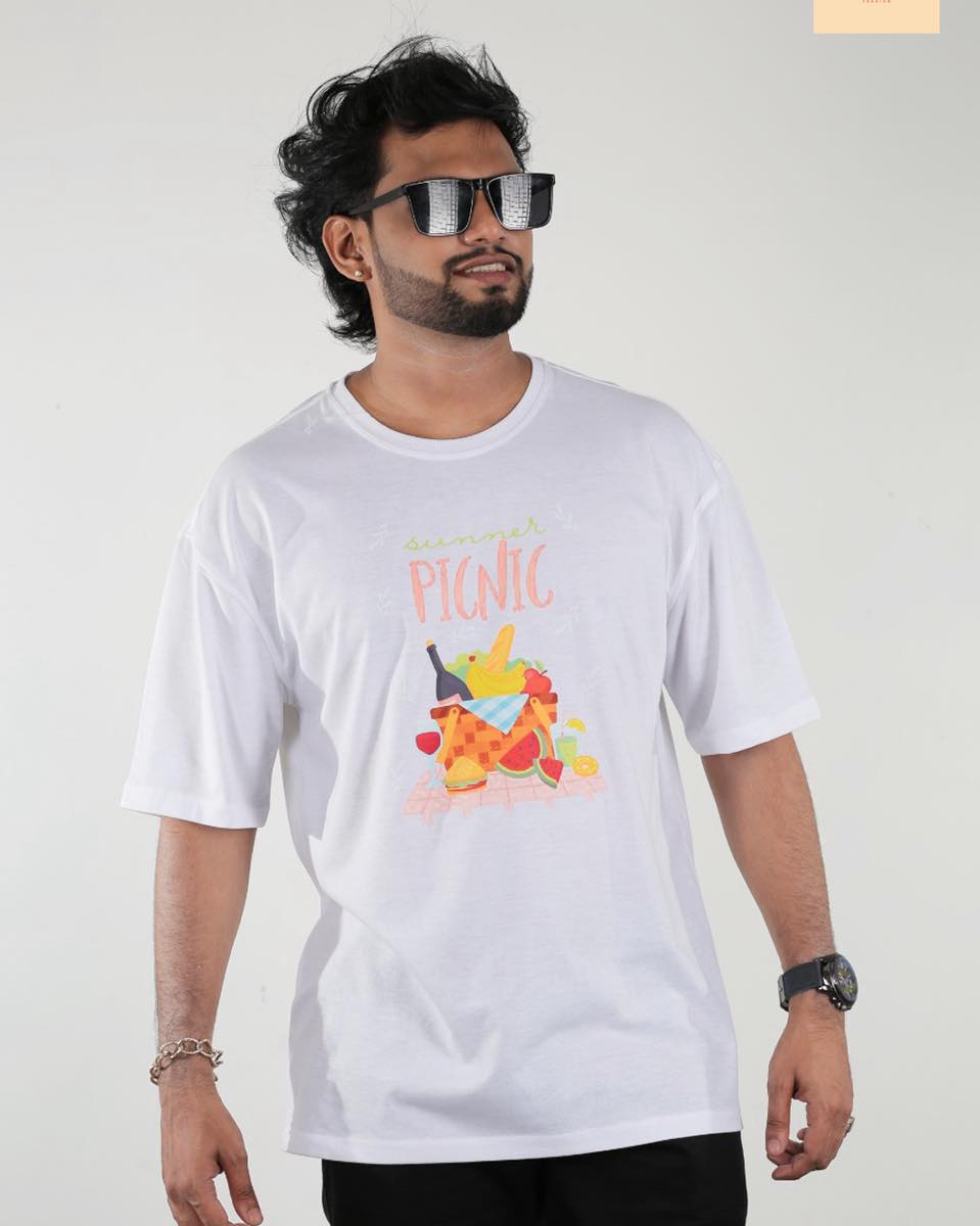Summer Picnic Unisex Oversized Tee