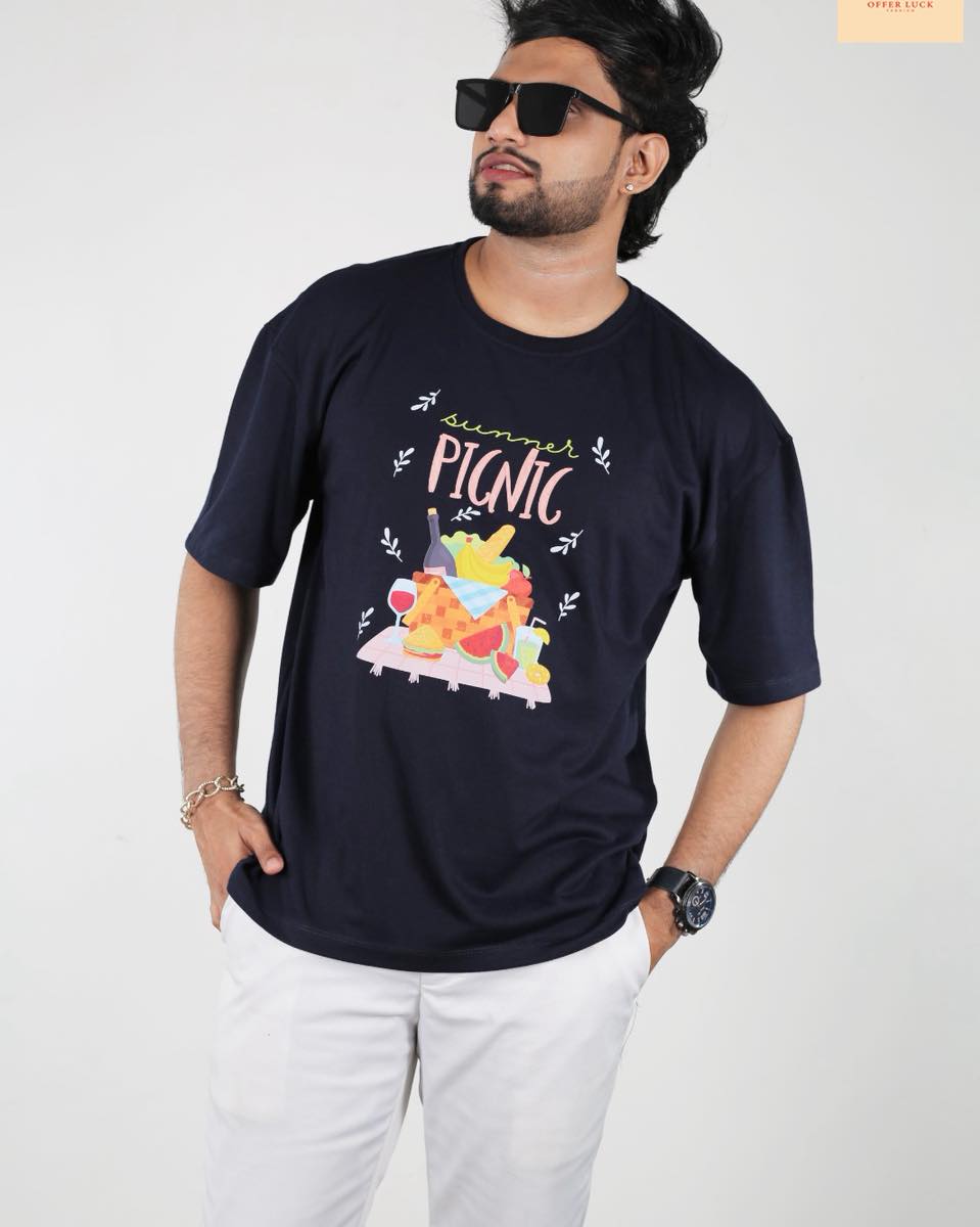 Summer Picnic Unisex Oversized Tee