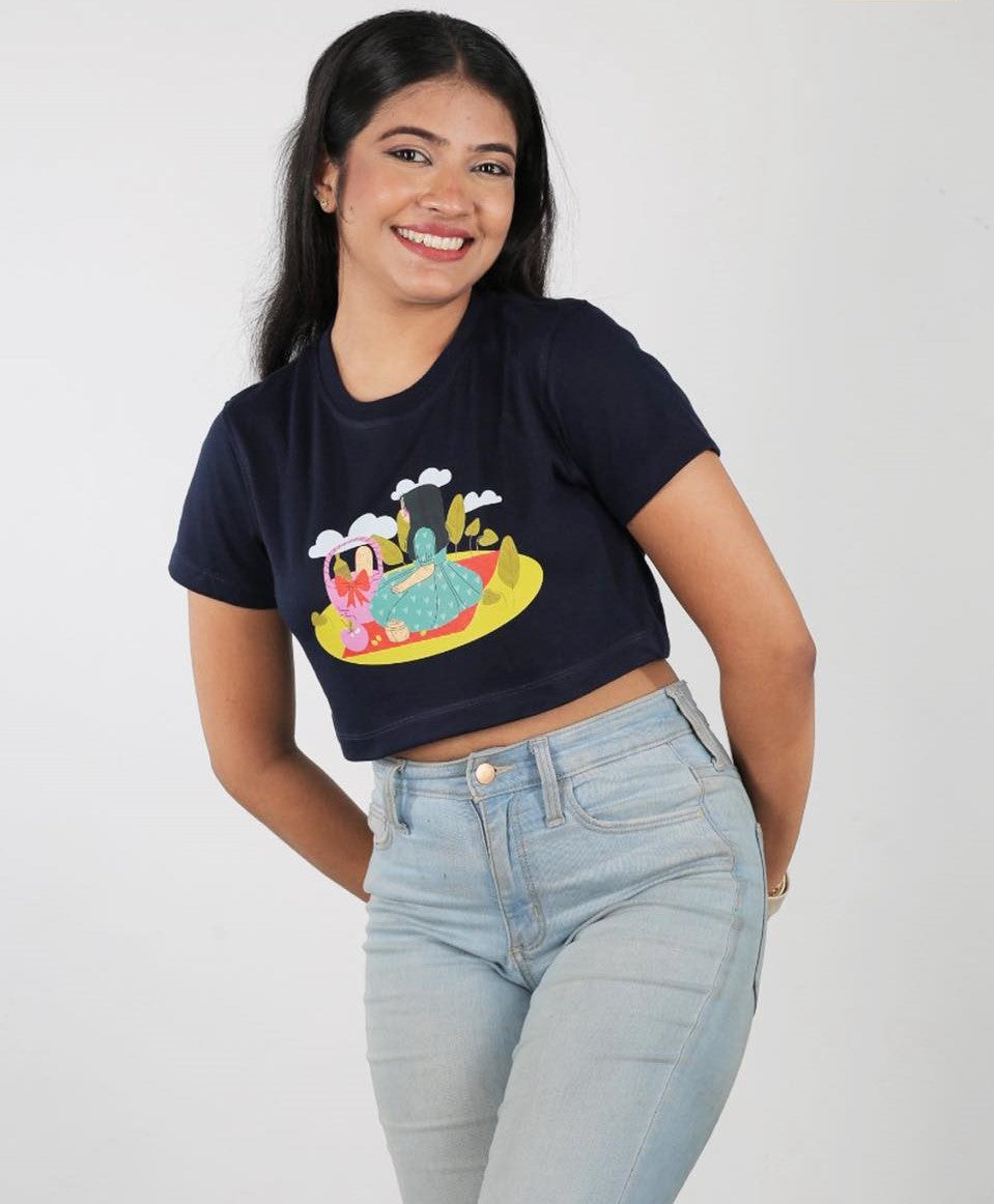 Picnic Day Ladies Crop Top