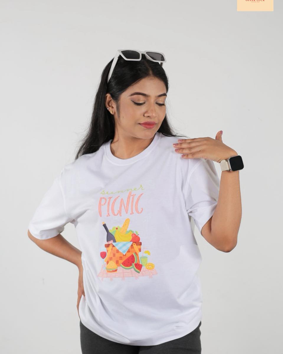 Summer Picnic Unisex Oversized Tee