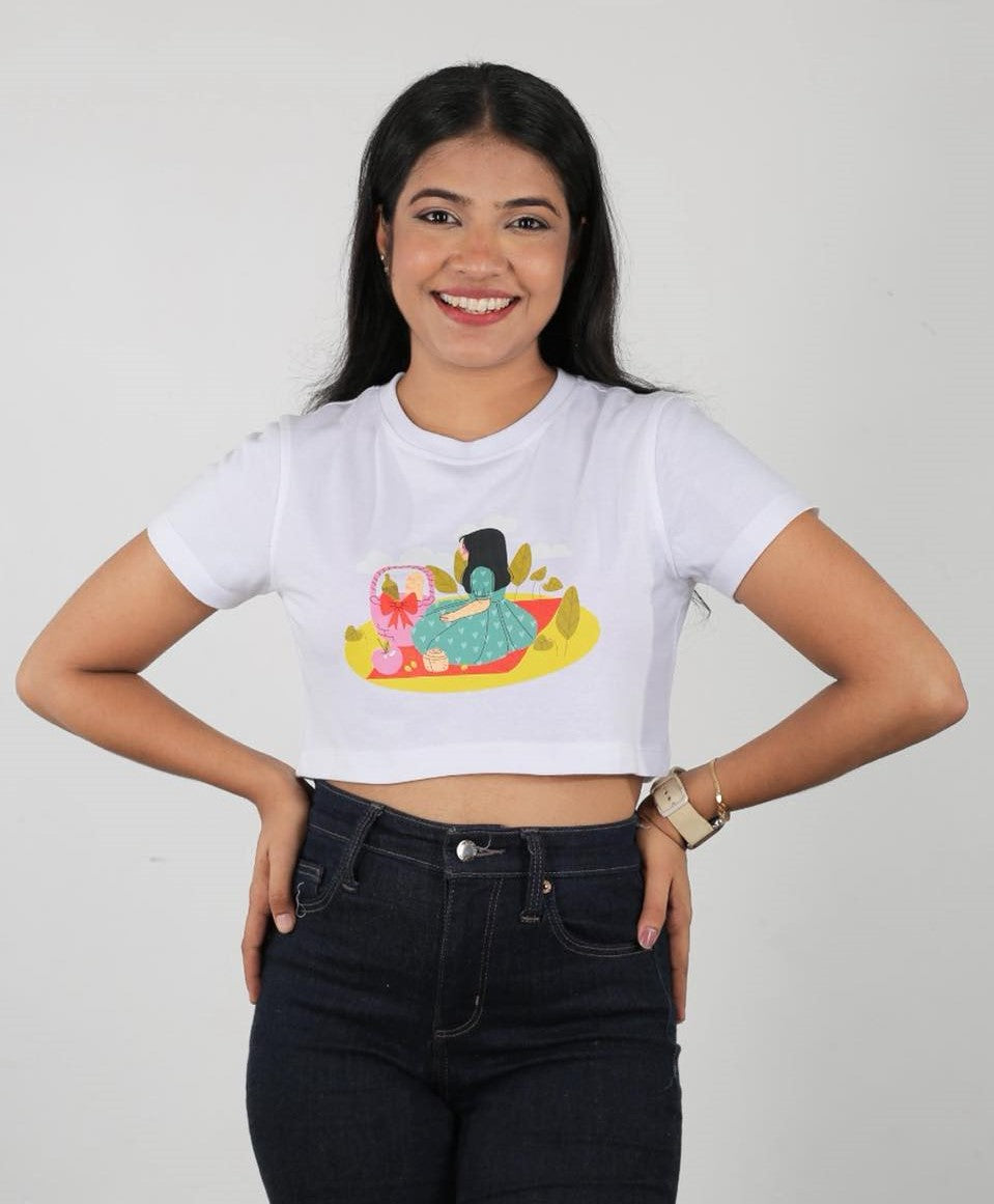 Picnic Day Ladies Crop Top