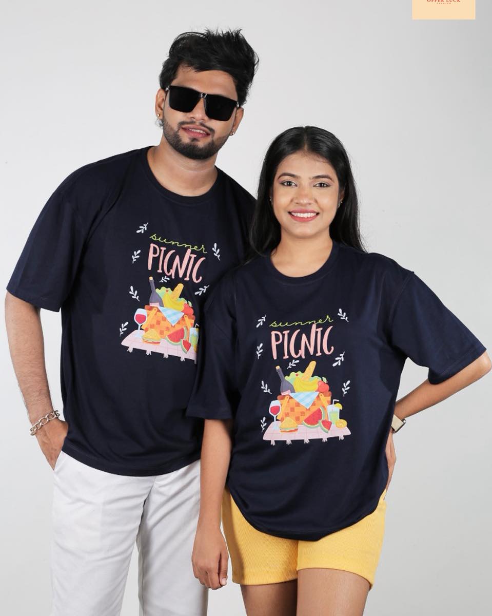 Summer Picnic Unisex Oversized Tee