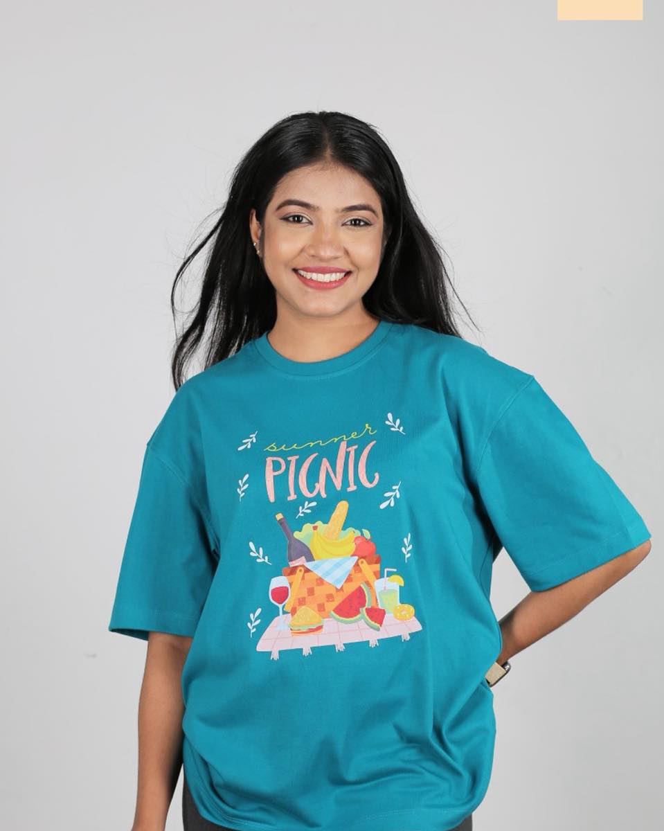 Summer Picnic Unisex Oversized Tee