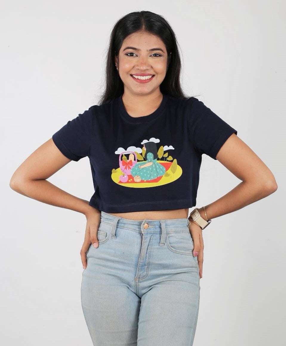 Picnic Day Ladies Crop Top
