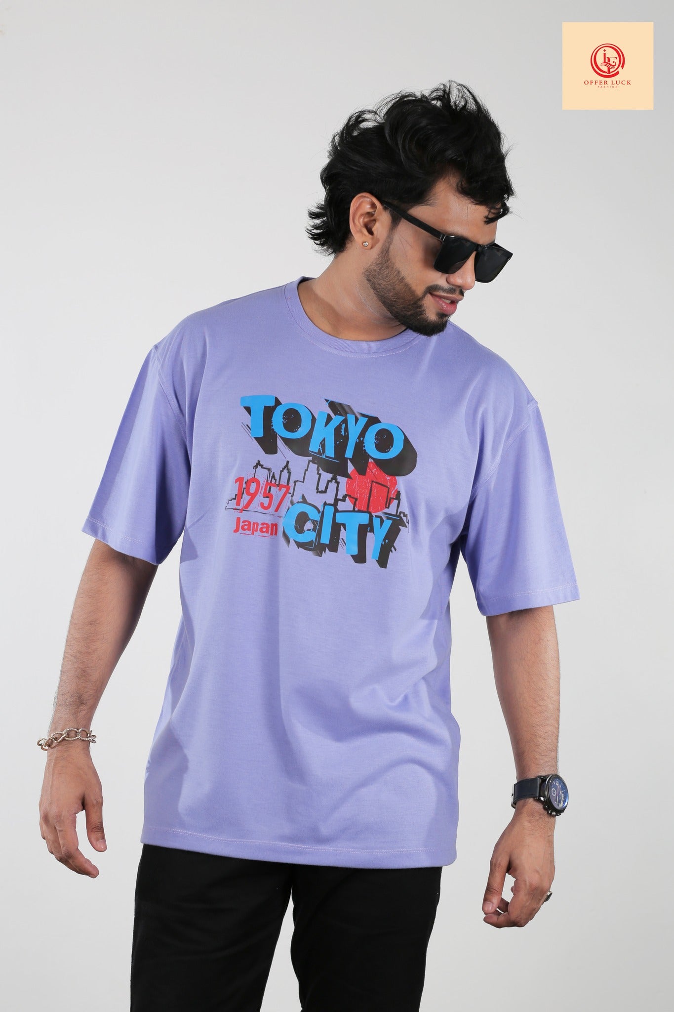 Tokyo City Unisex Oversized Tee