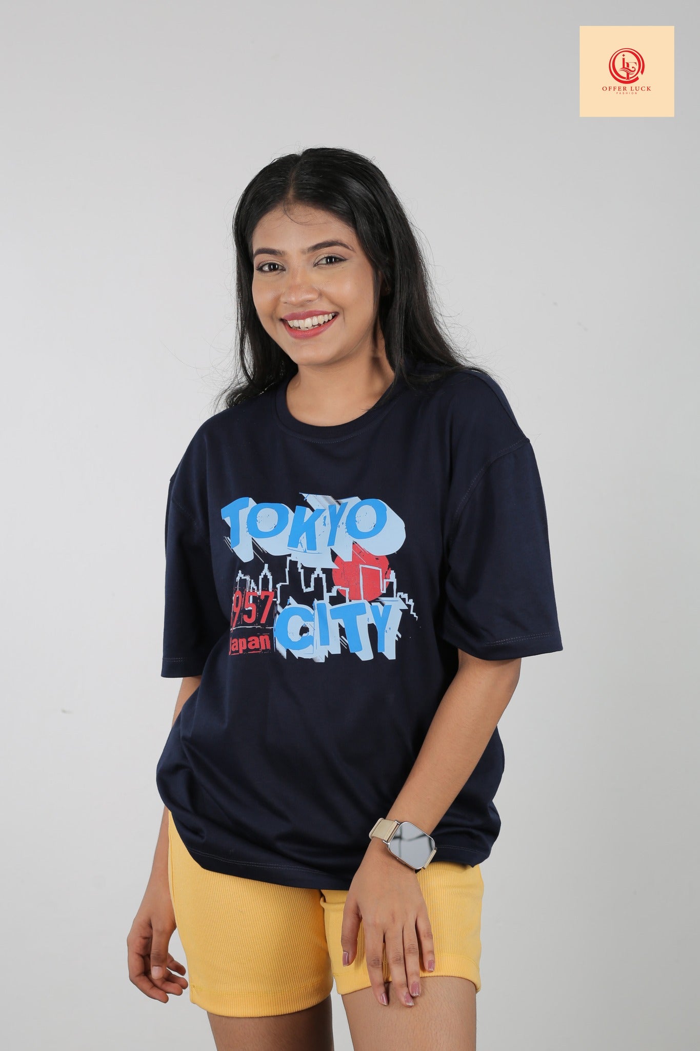 Tokyo City Unisex Oversized Tee