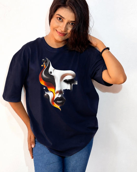 Midnight Muse Graphic Oversize Tee