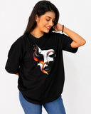 Midnight Muse Graphic Oversize Tee