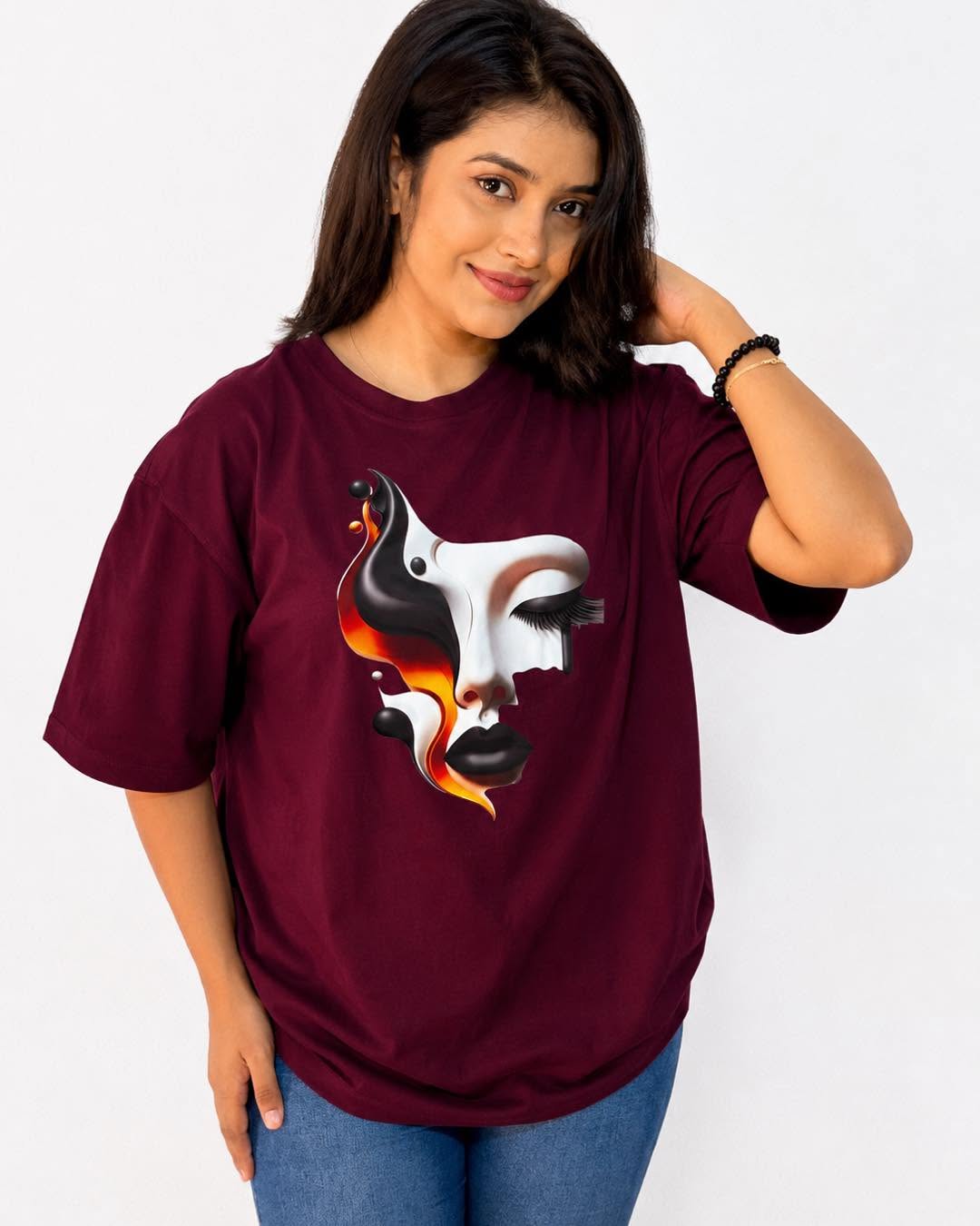 Midnight Muse Graphic Oversize Tee