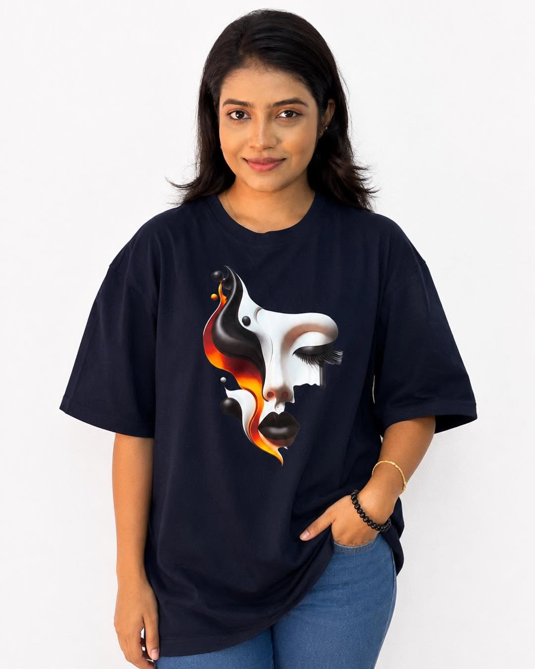 Midnight Muse Graphic Oversize Tee