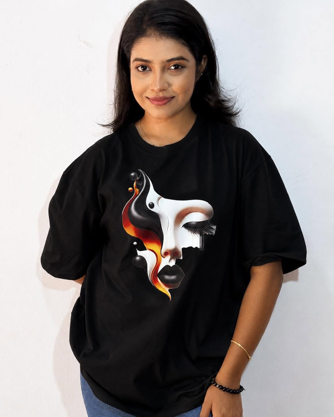 Midnight Muse Graphic Oversize Tee