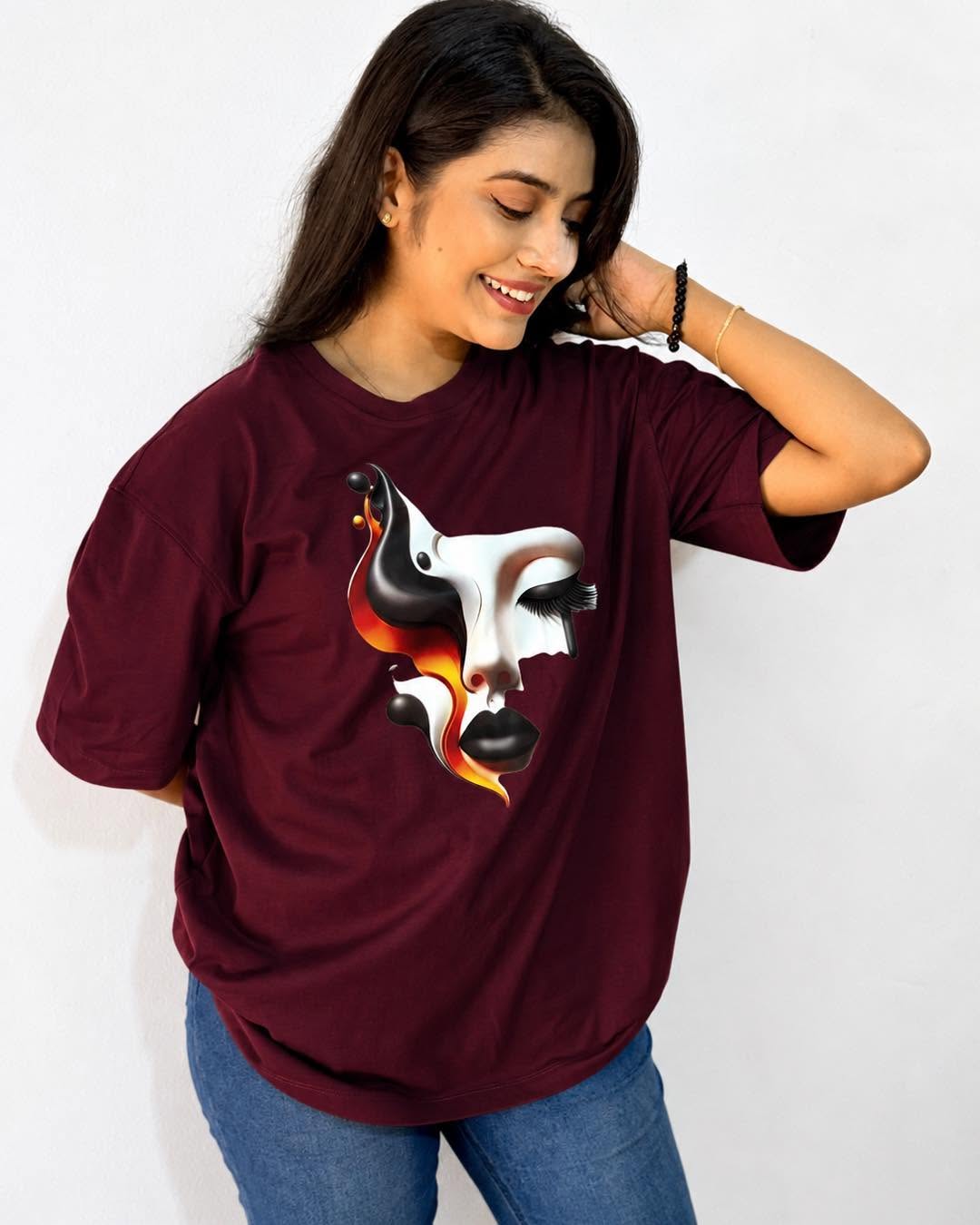 Midnight Muse Graphic Oversize Tee