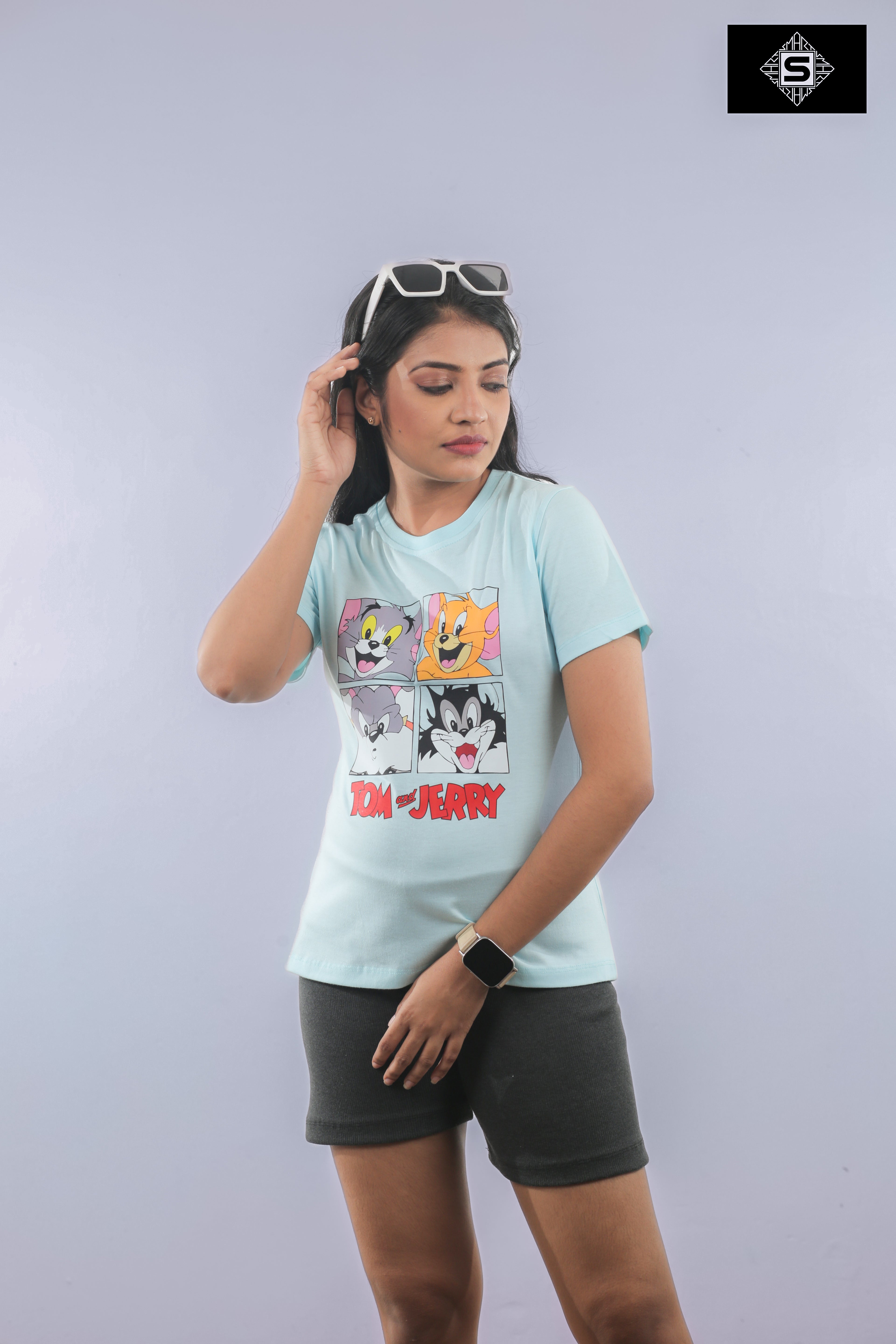 Tom and Jerry Ladies Regular Graphic Tee