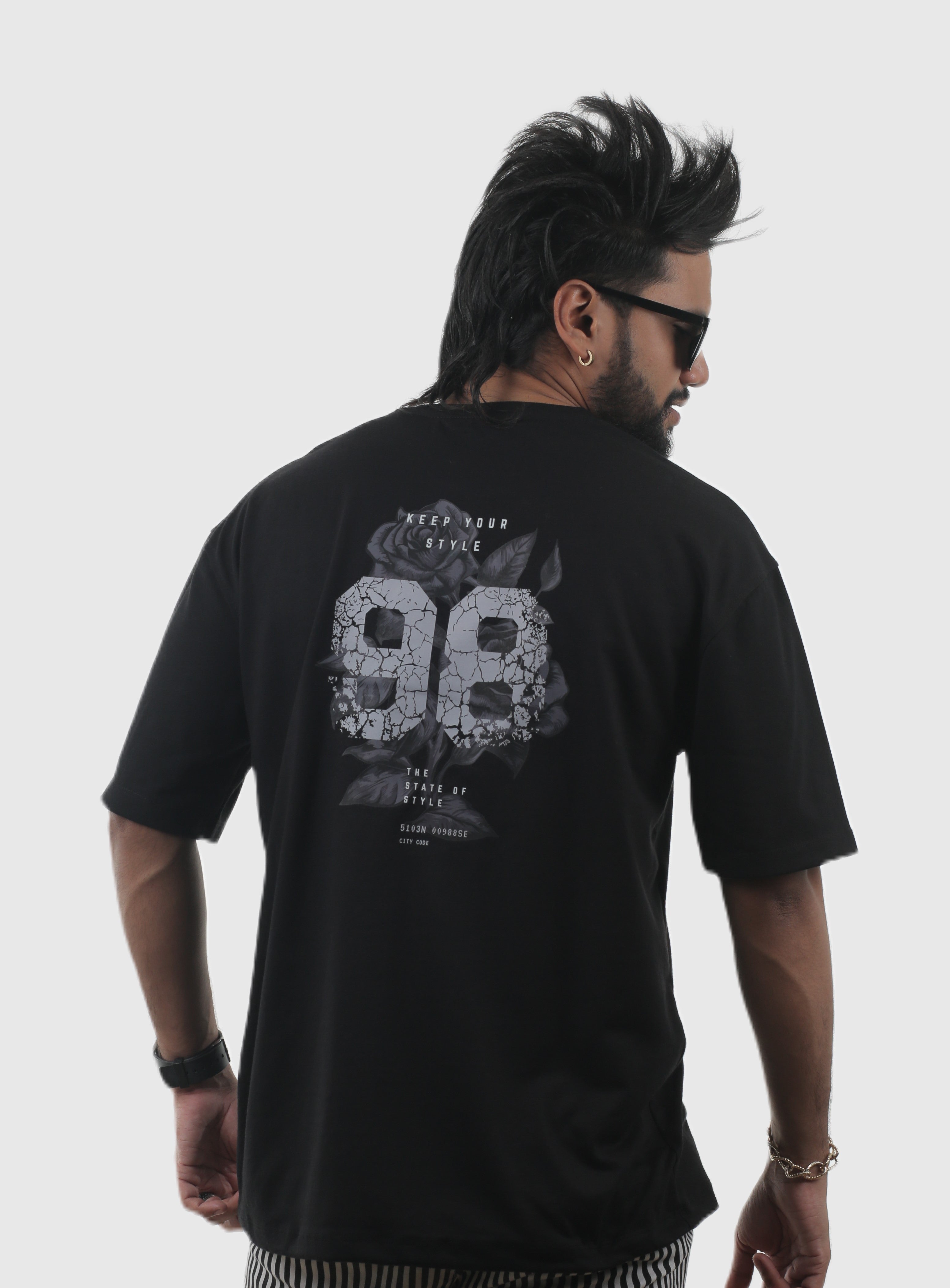 98 Floral Unisex Oversized Tee