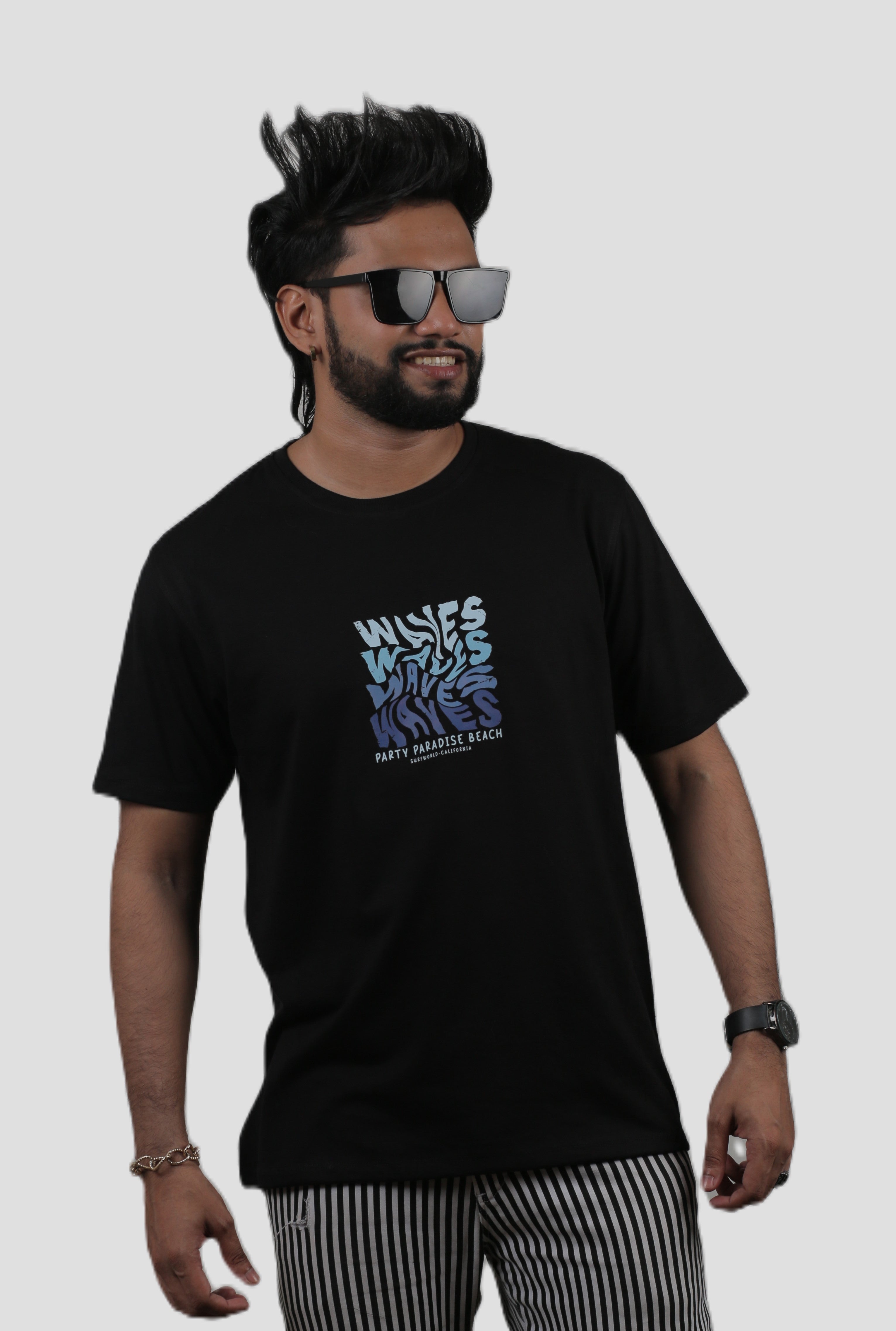 Wave Illusion Graphic Unisex Tee