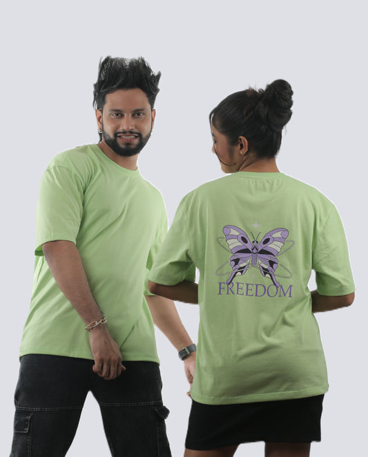 Freedom Butterfly Unisex Oversized Tee