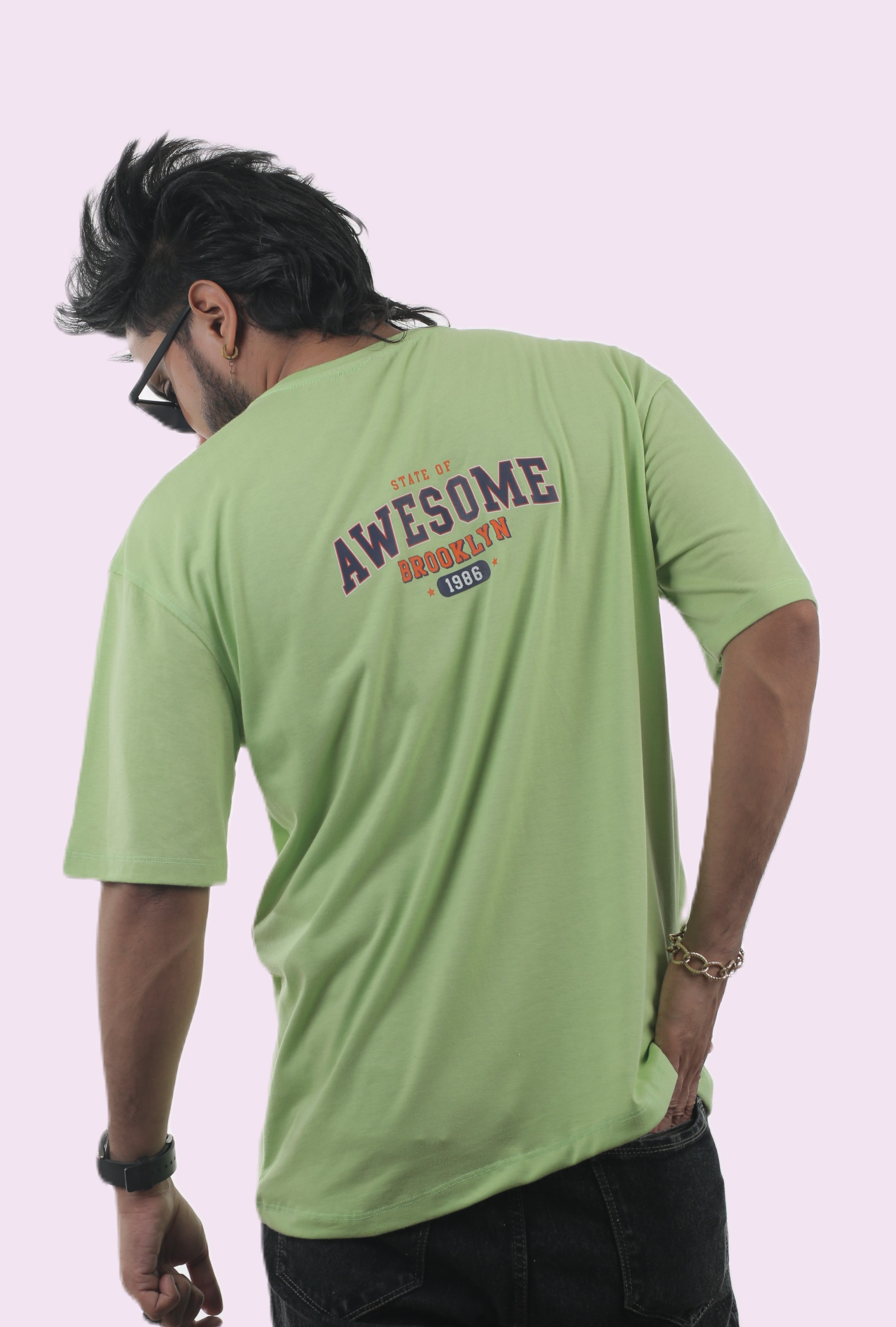Awesome Brooklyn Unisex Oversized Tee