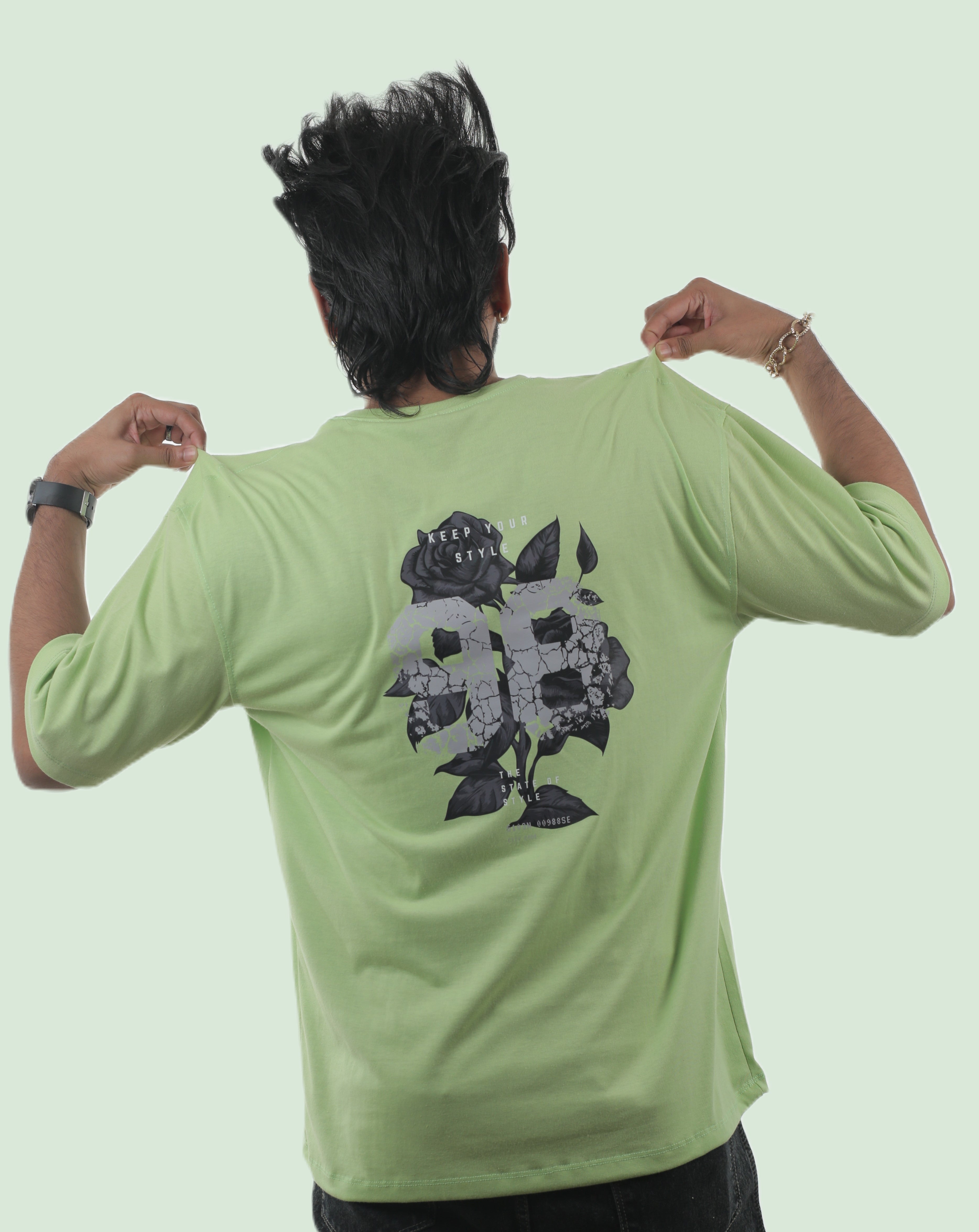 98 Floral Unisex Oversized Tee