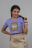 Ladies Retro Car Crop Top