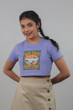 Ladies Retro Car Crop Top