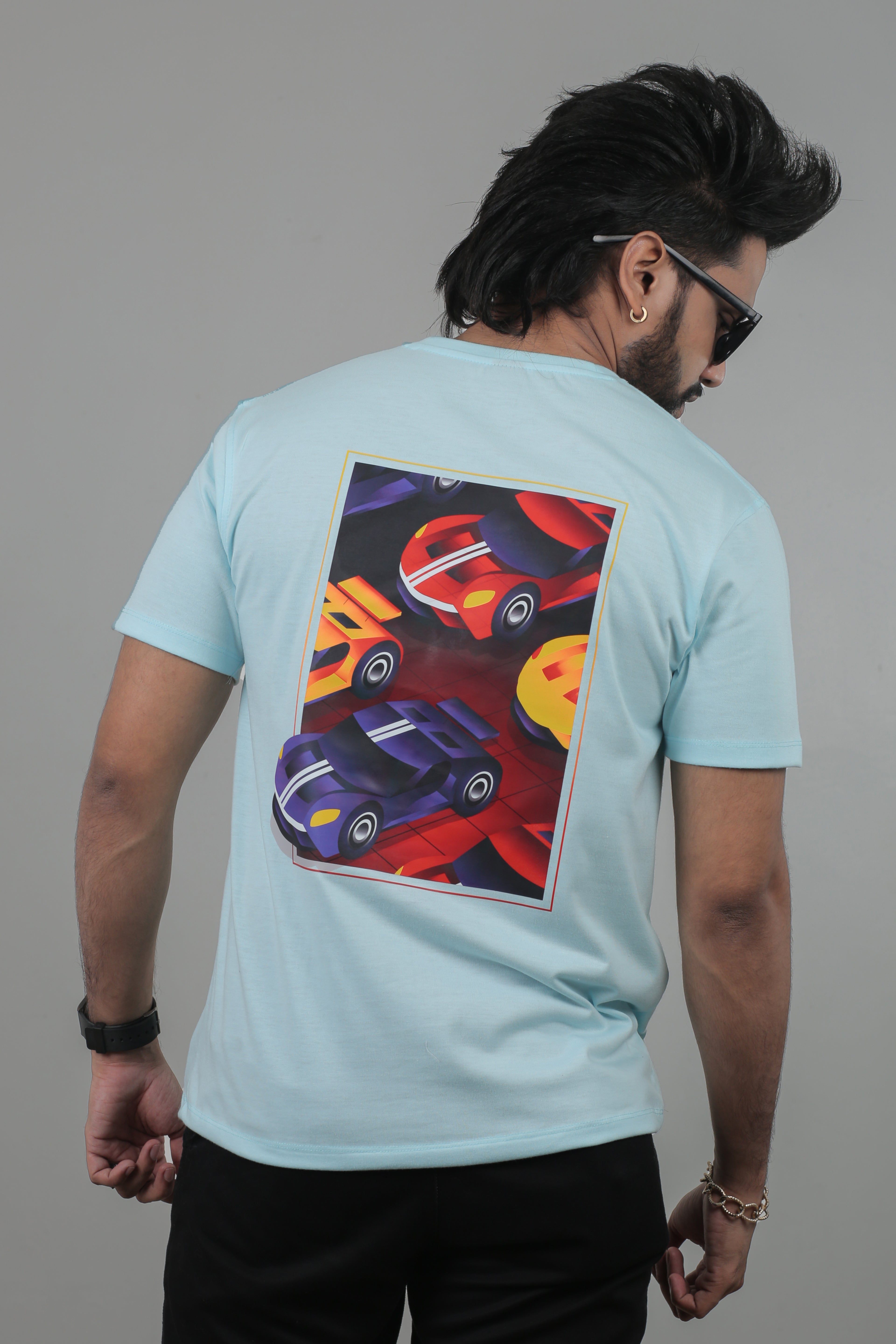 Men’s Graphic Car Print T-Shirt