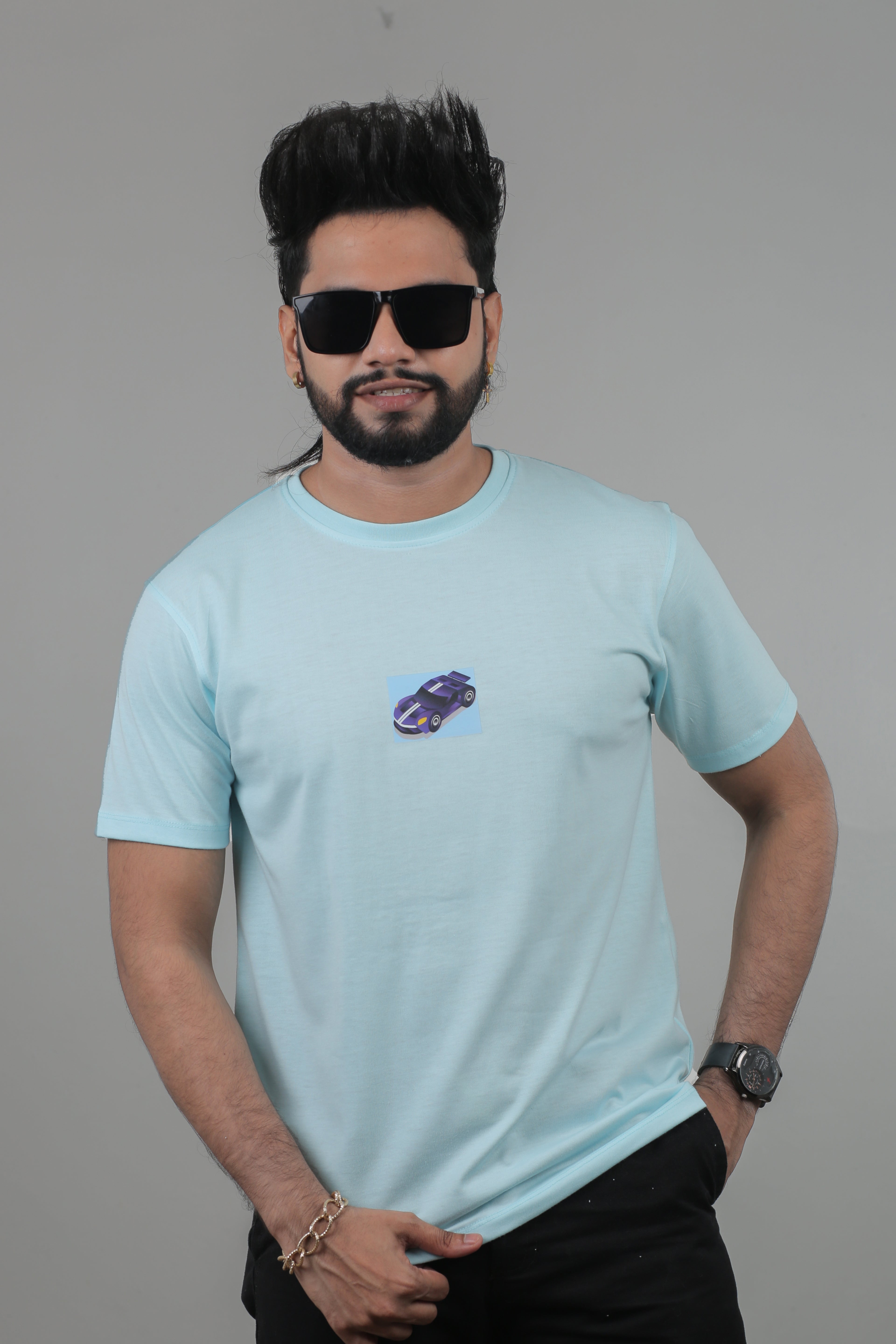 Men’s Graphic Car Print T-Shirt