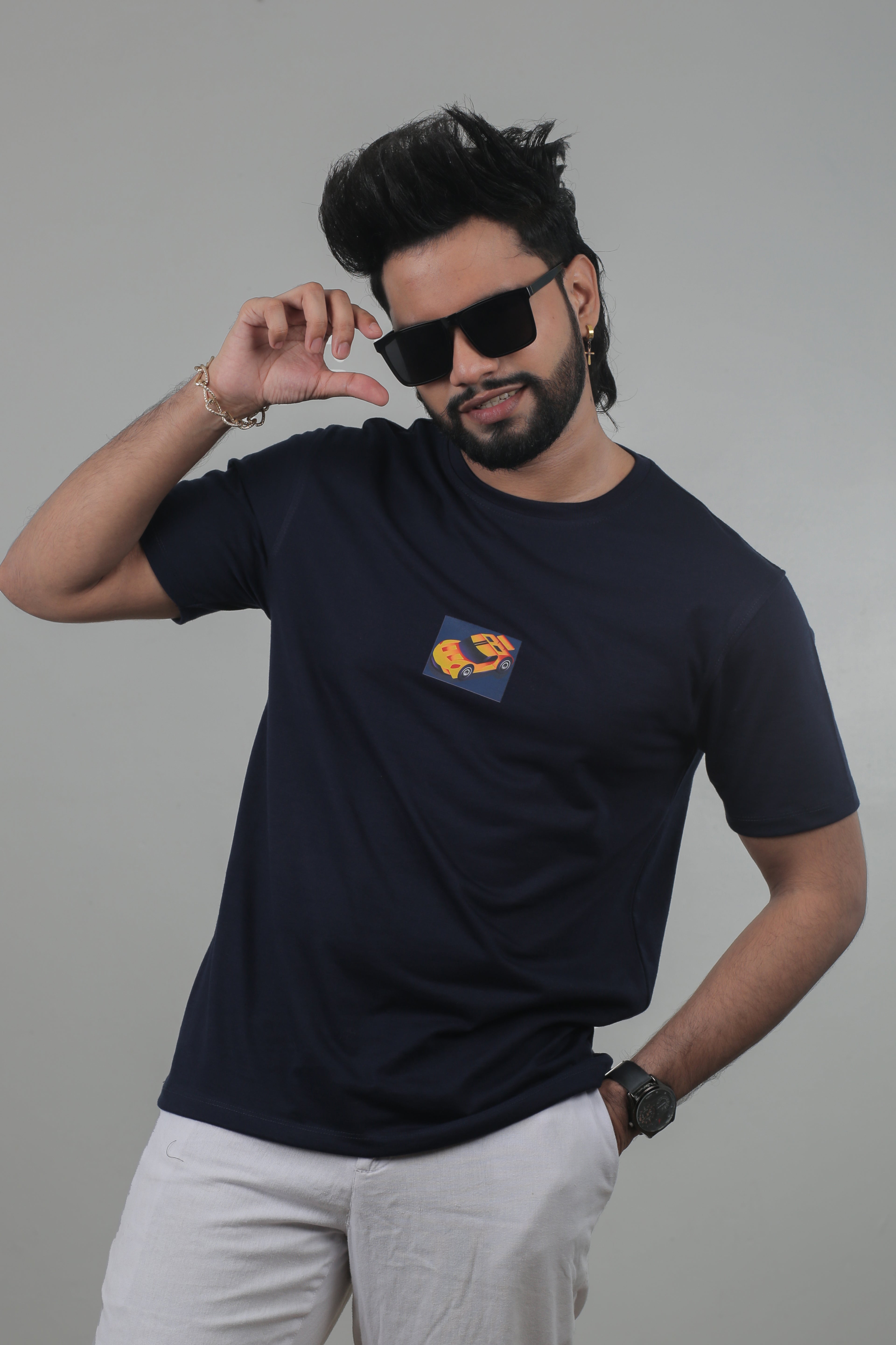 Men’s Graphic Car Print T-Shirt