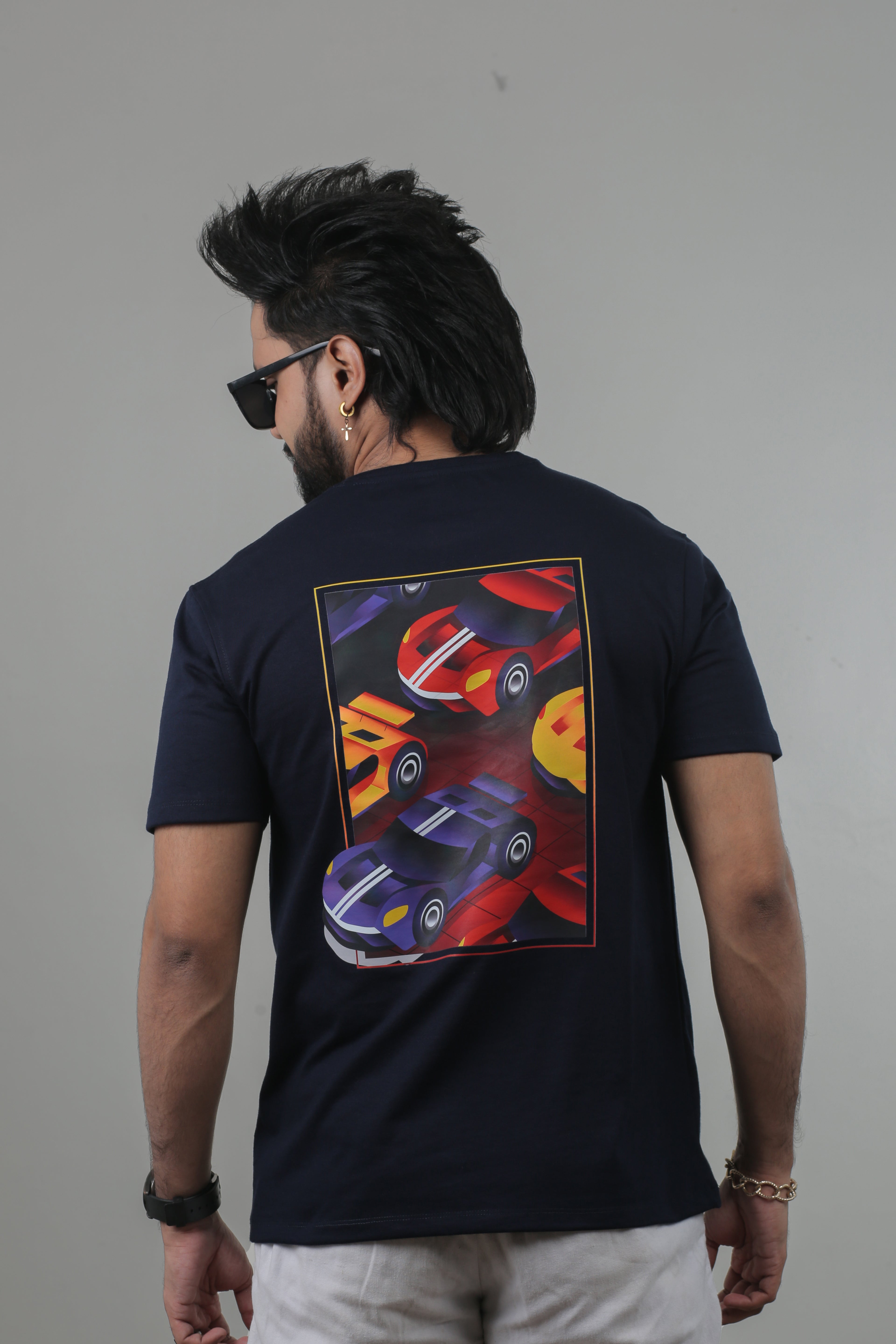 Men’s Graphic Car Print T-Shirt