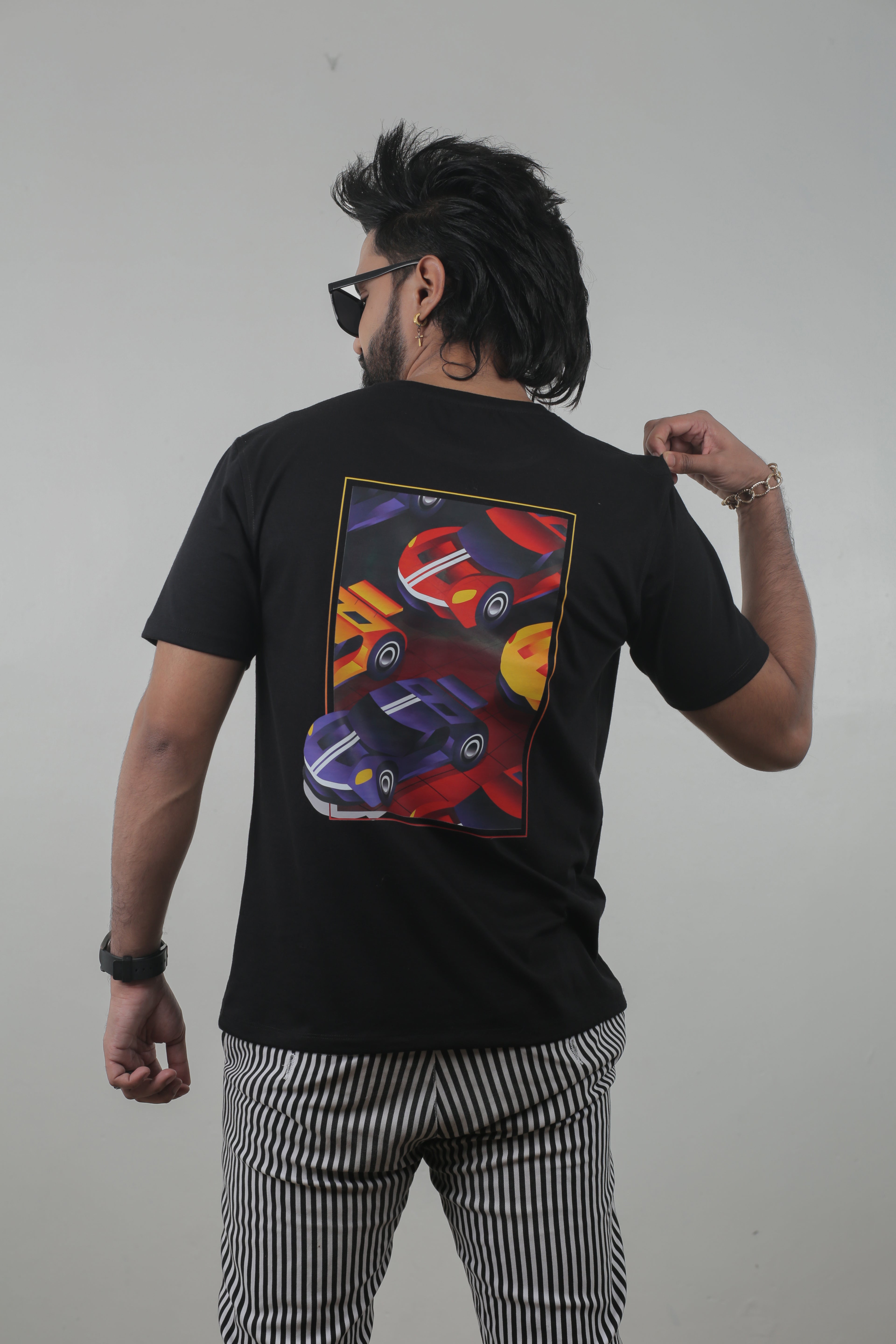 Men’s Graphic Car Print T-Shirt
