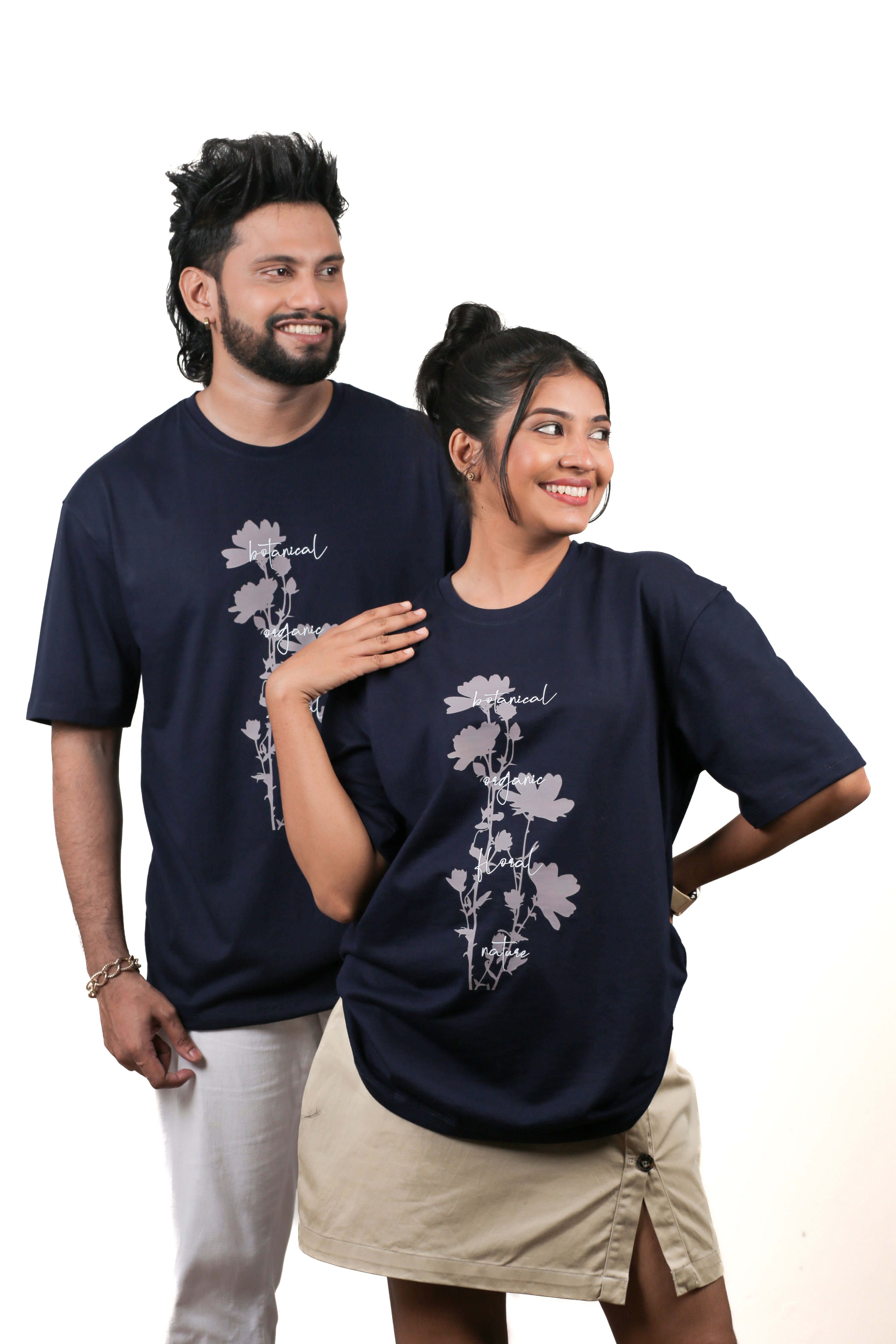 Botanical Plant Unisex Oversize Tee