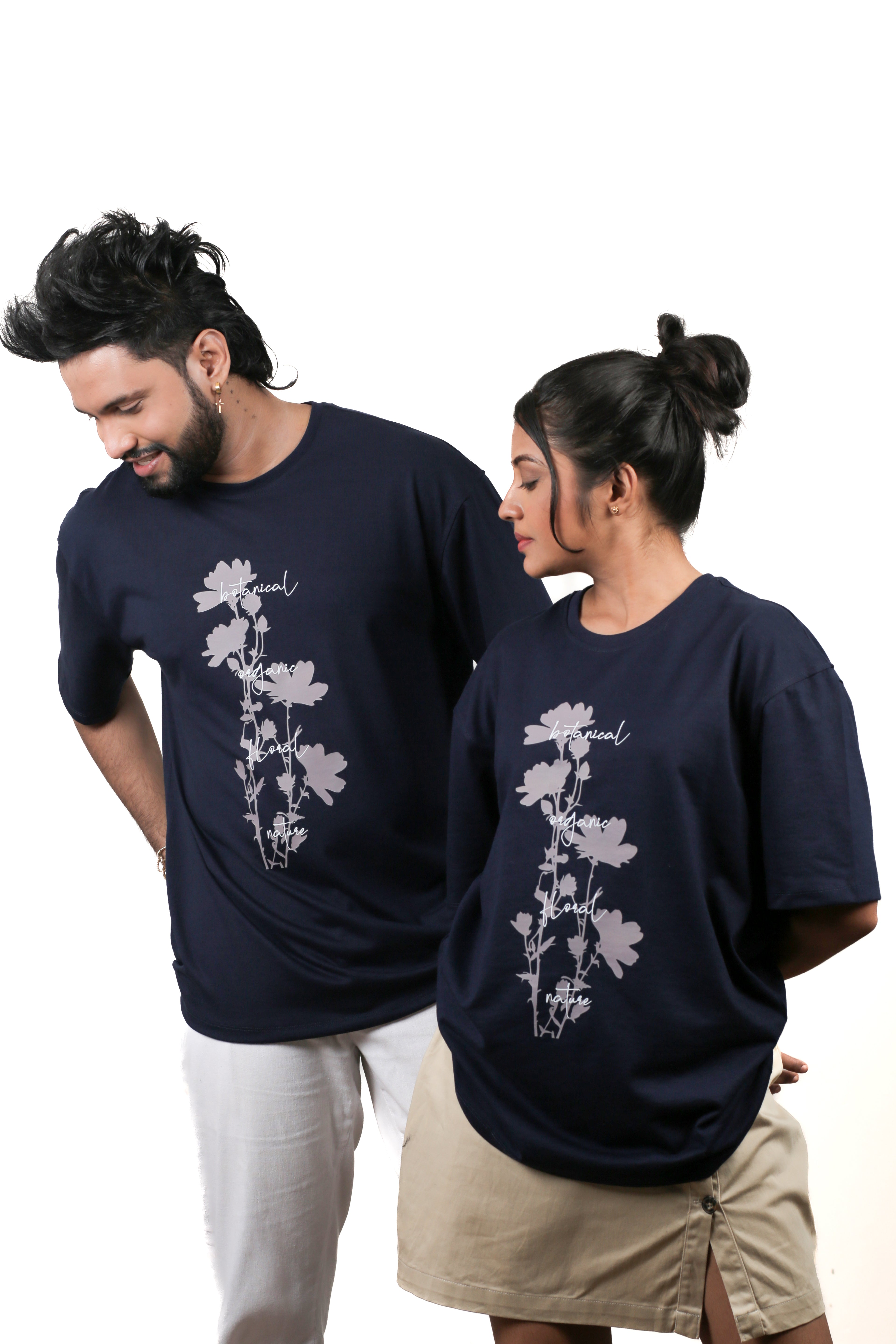 Botanical Plant Unisex Oversize Tee