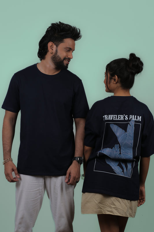 Traveler’s Palm Unisex Oversize Tee