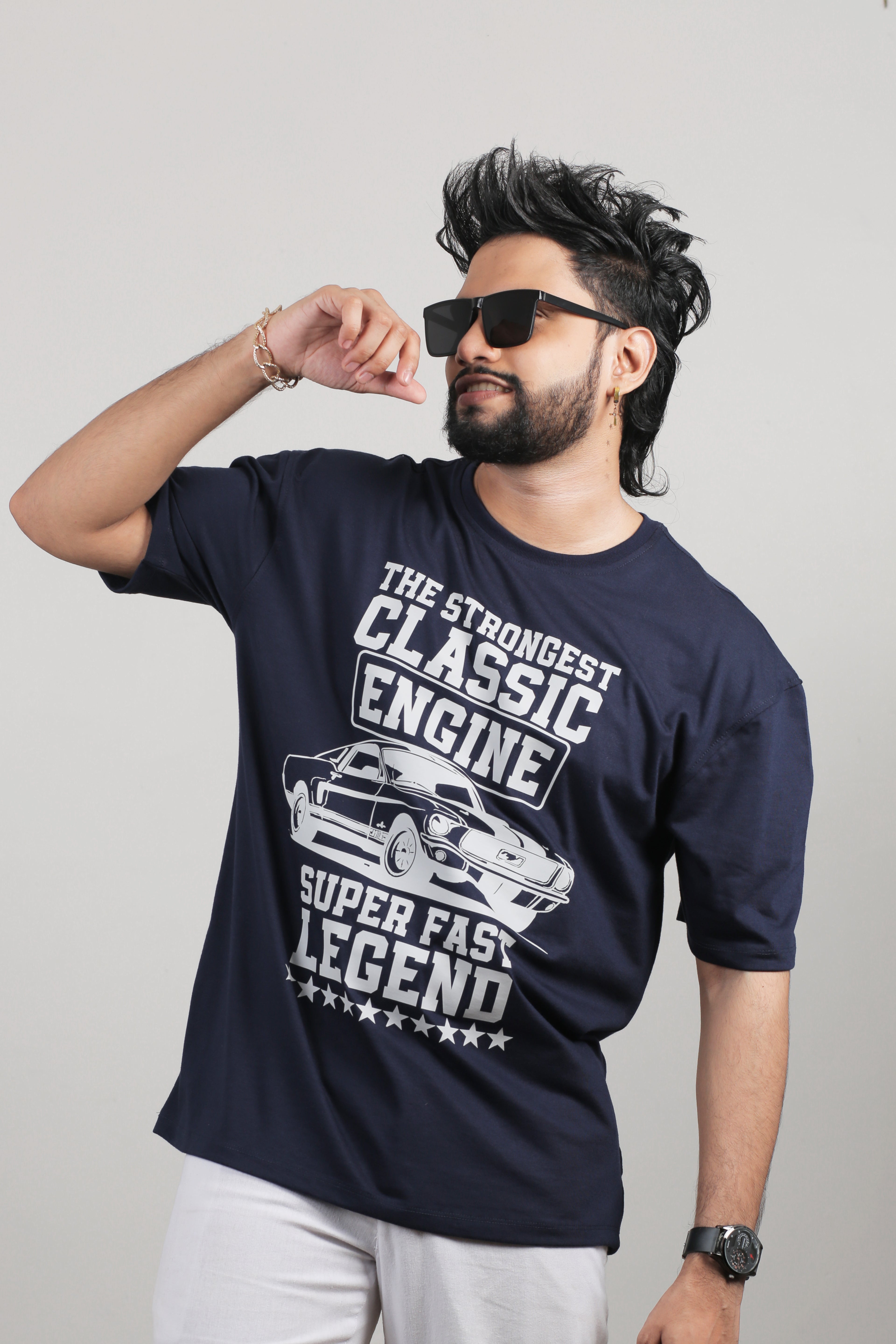 Classic Car Unisex Over Size Tee