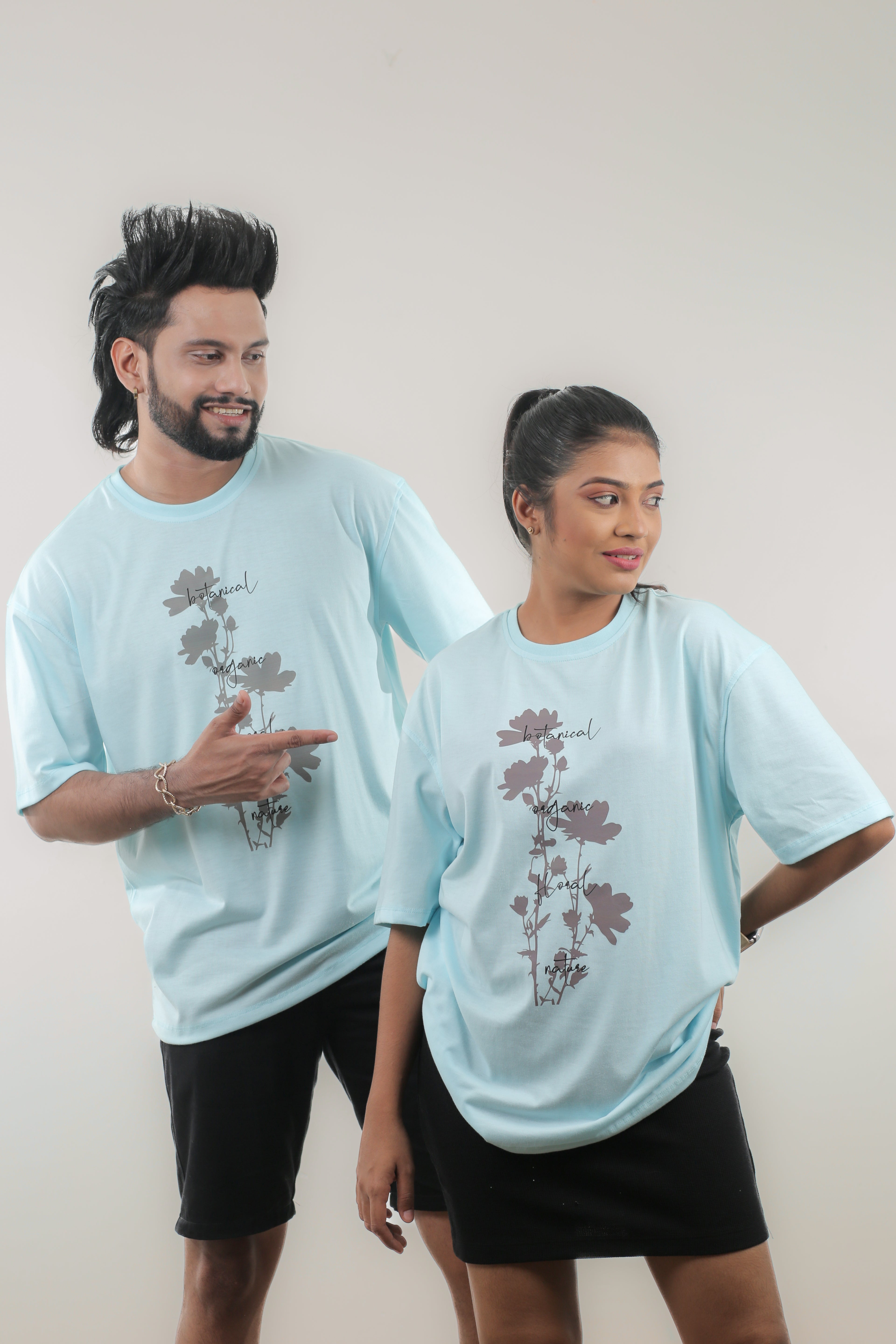 Botanical Plant Unisex Oversize Tee