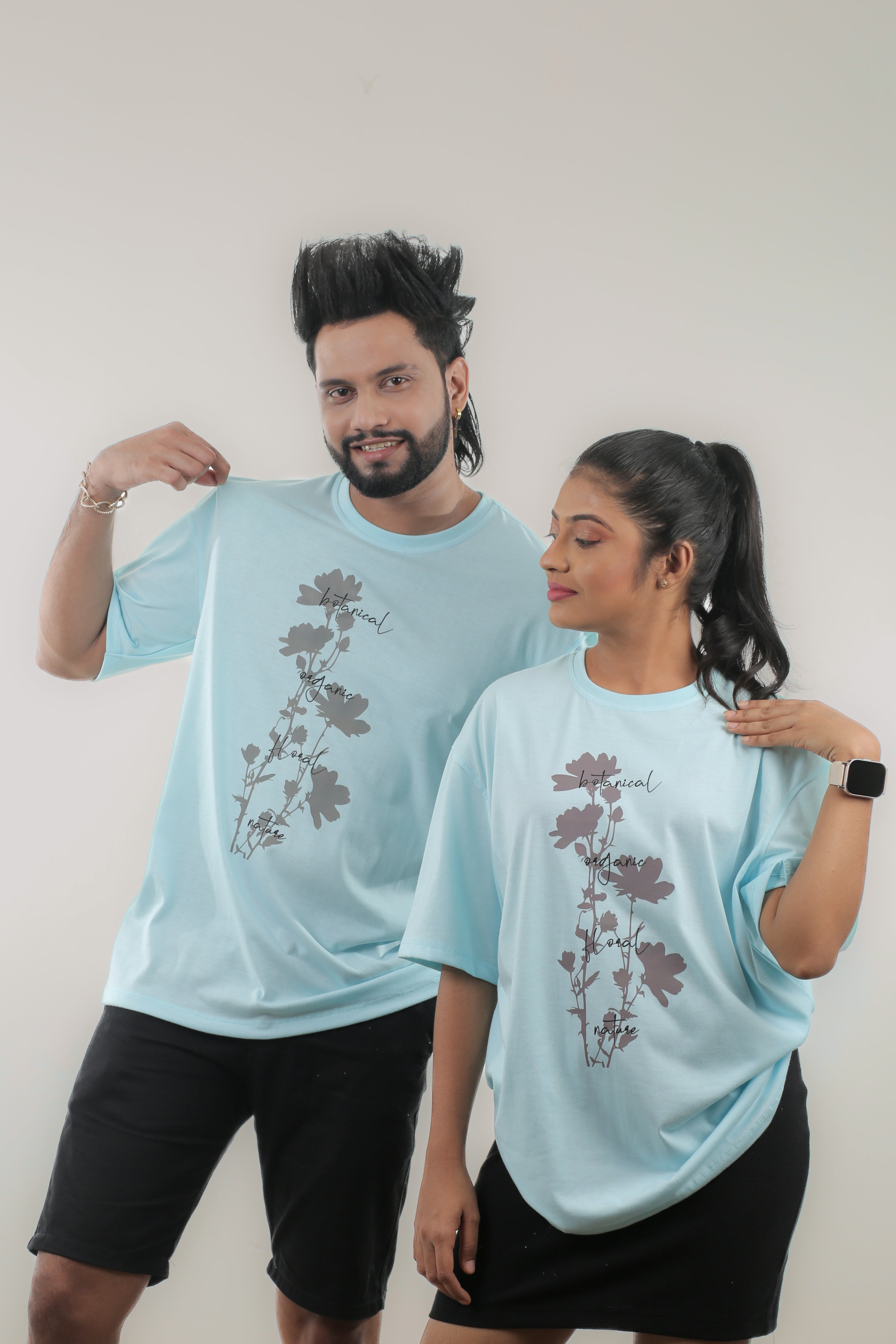 Botanical Plant Unisex Oversize Tee