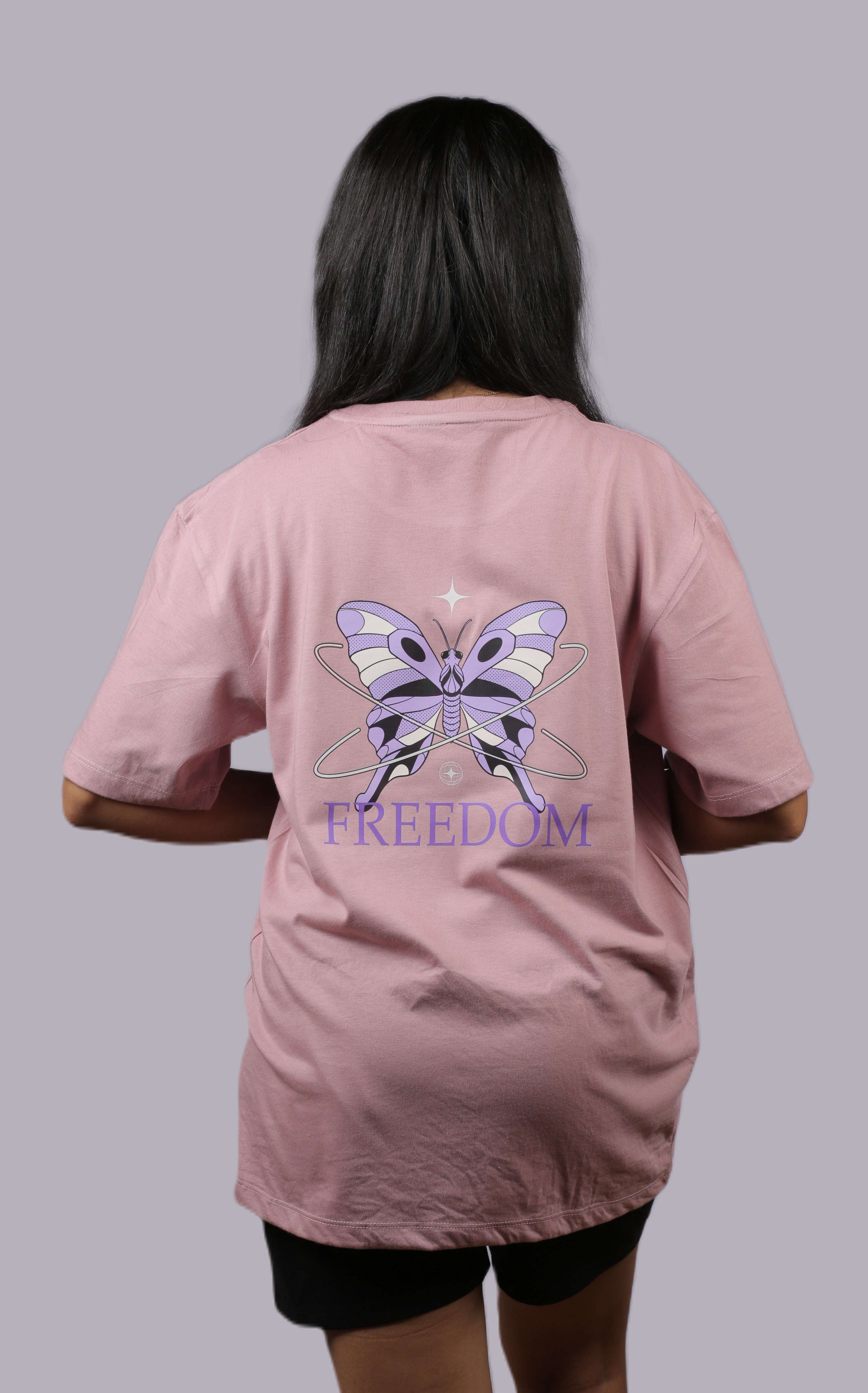 Freedom Butterfly Unisex Oversized Tee