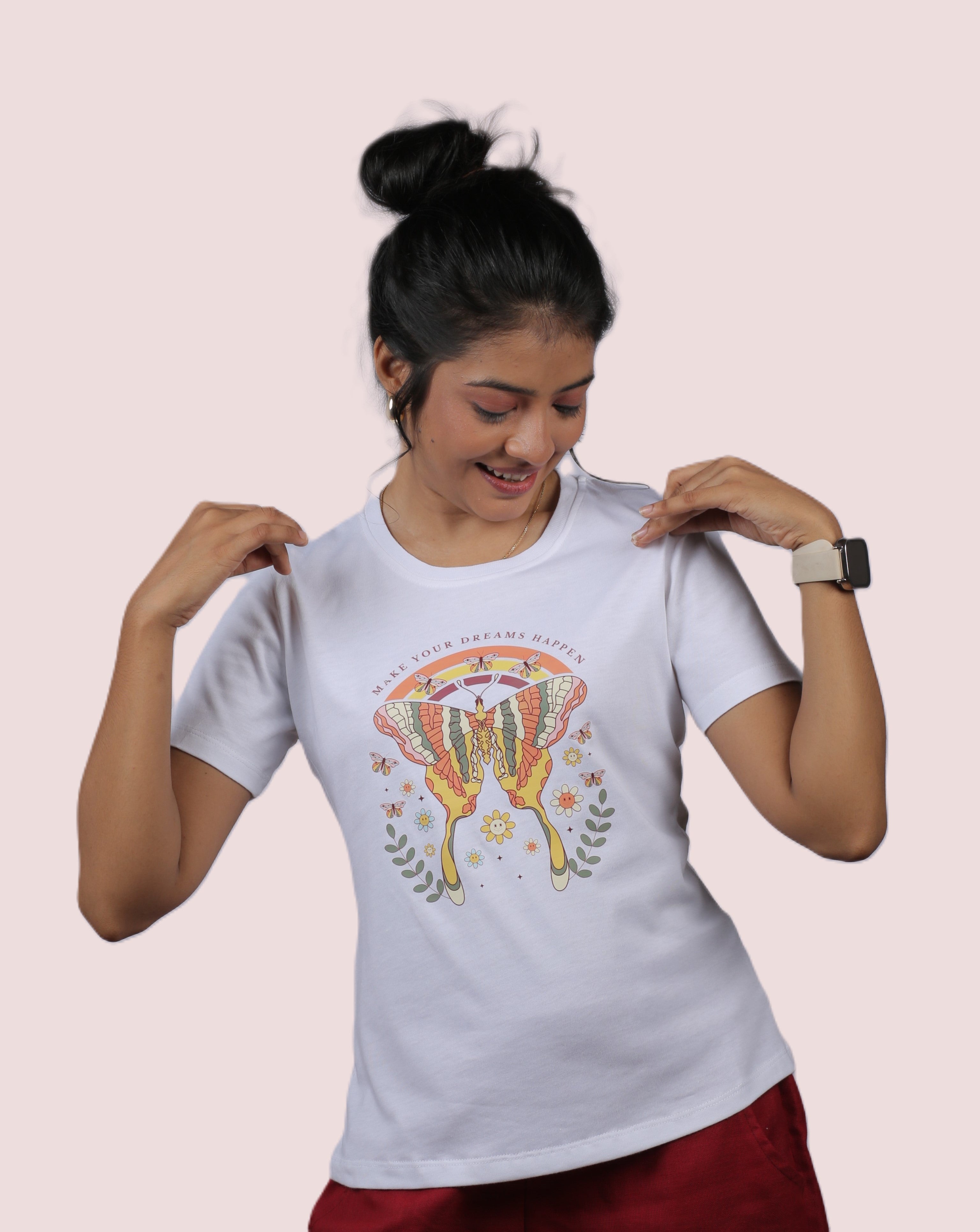 Dream Butterfly Graphic Ladies Tee