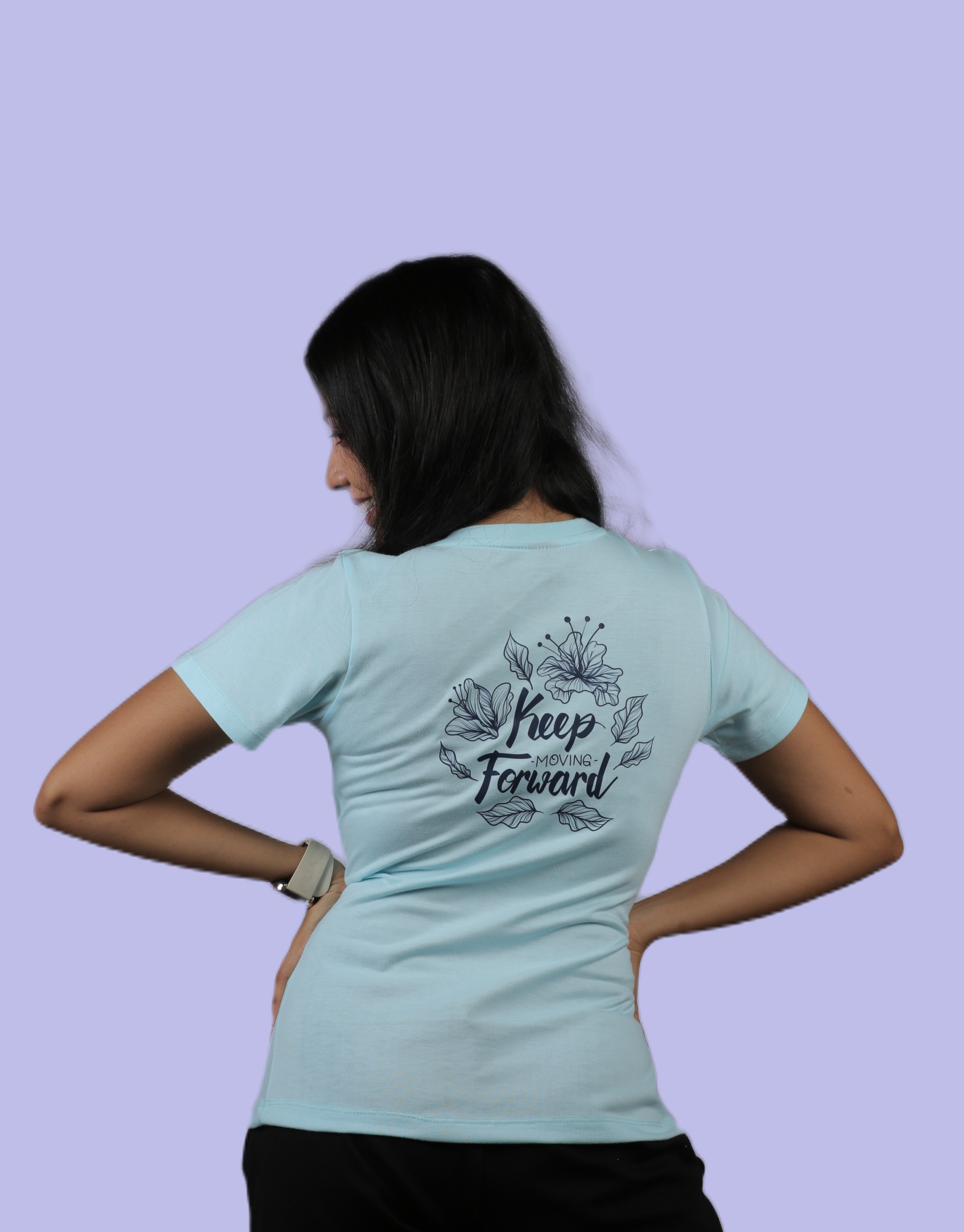 Keep Moving Forward Graphic Ladies Tee SMLR00006000