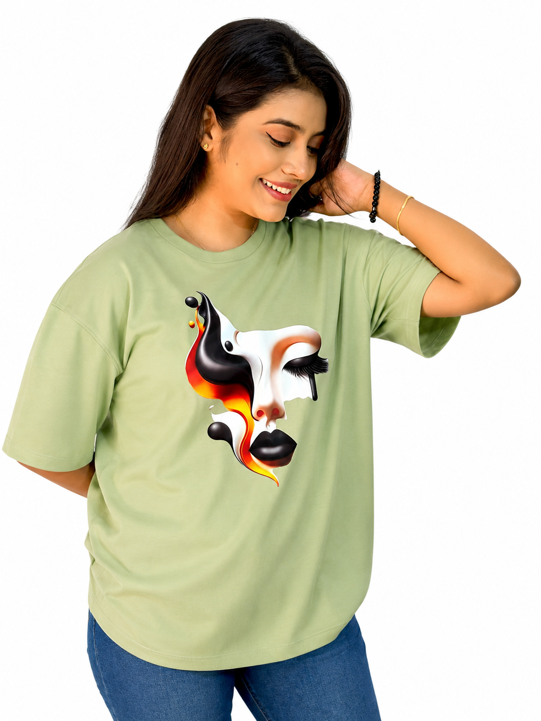 Midnight Muse Graphic Oversize Tee