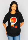 Abstract Solar Graphic Oversized Tee