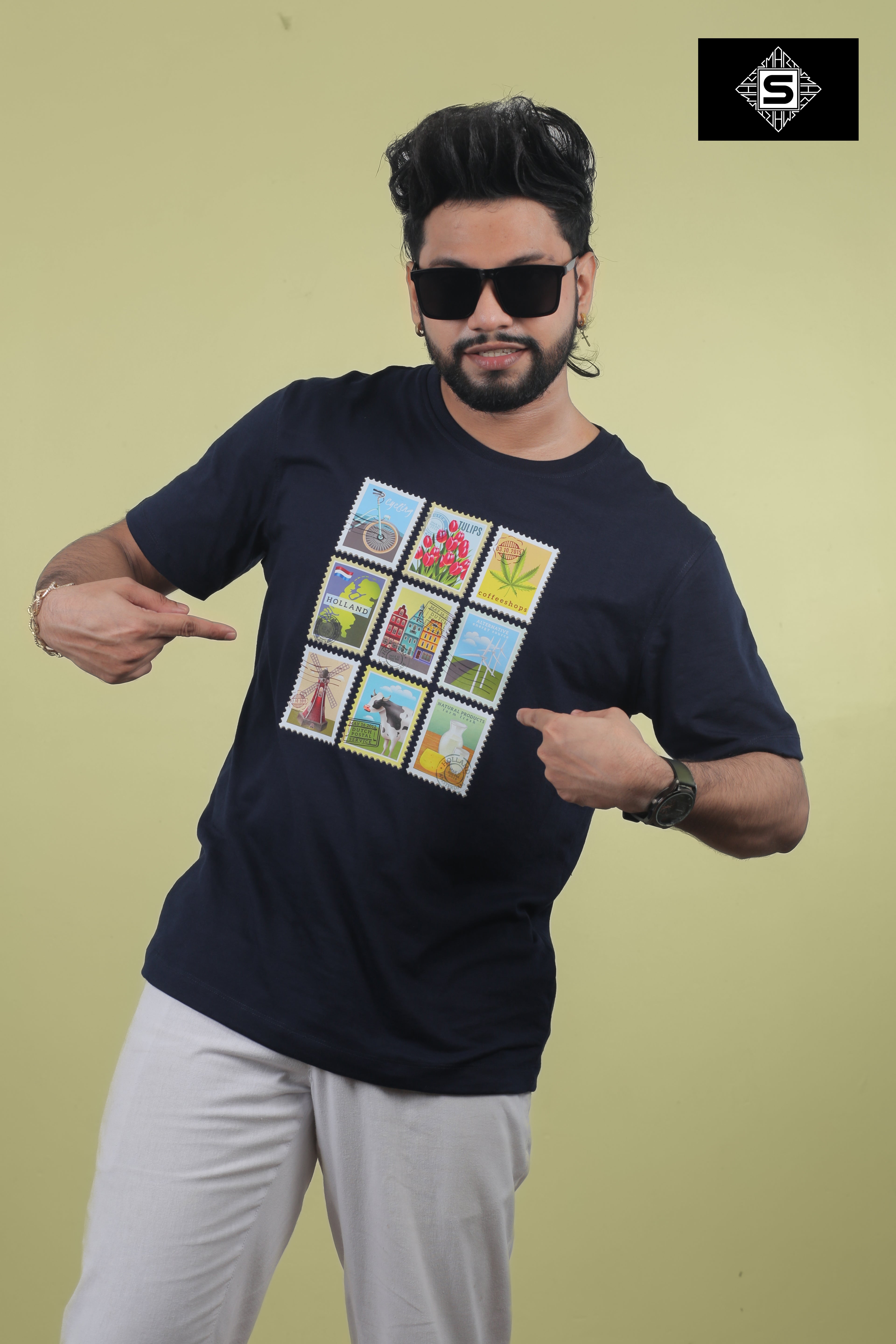 Unisex Reguar Stamps graphic tee