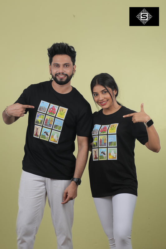 Unisex Reguar Stamps graphic tee