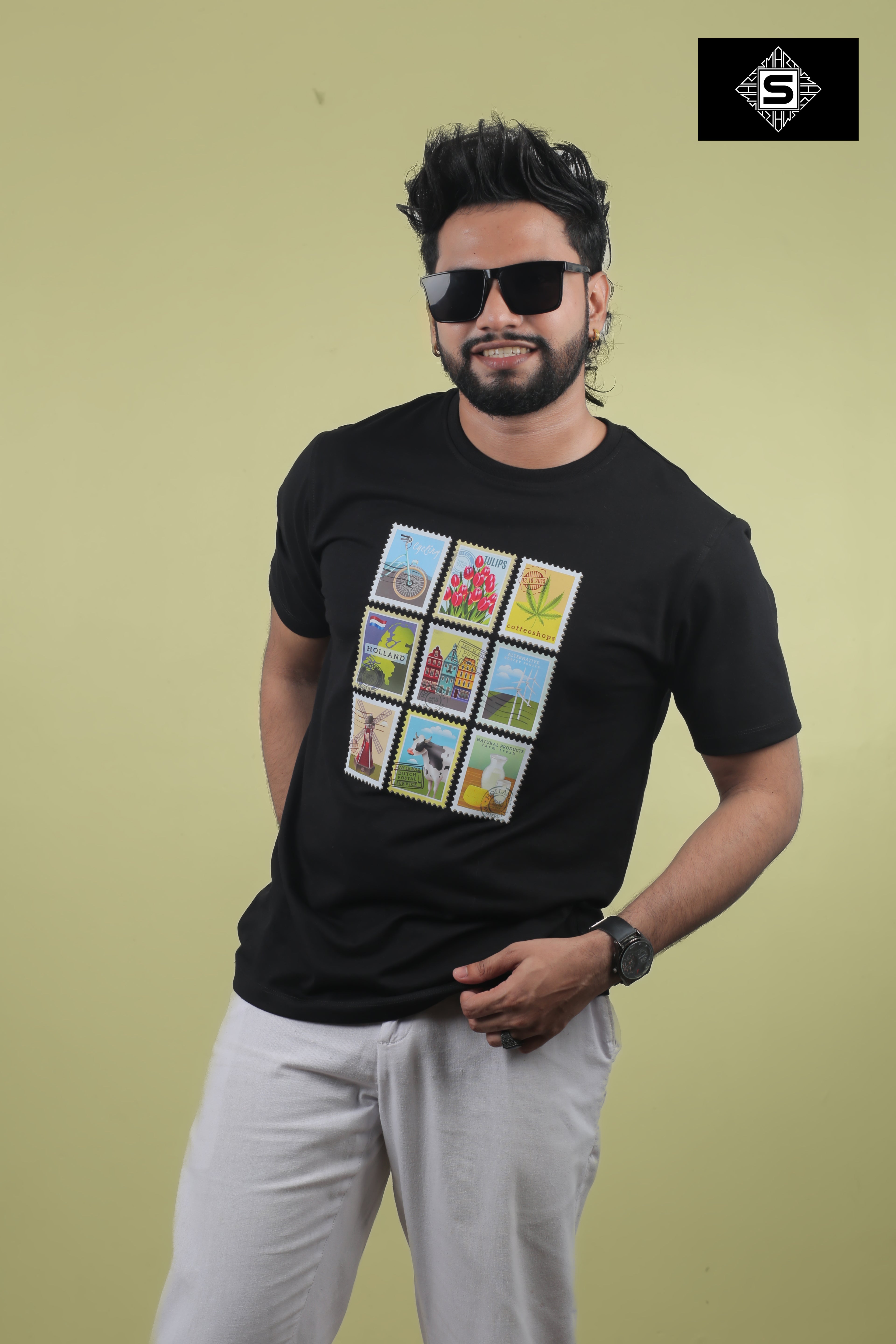 Unisex Reguar Stamps graphic tee