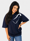 Shadow Face Unisex Oversized Tee