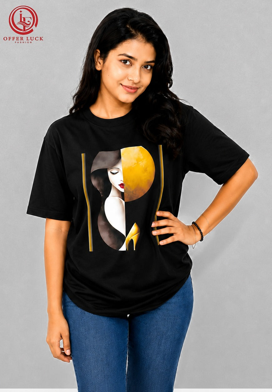 Golden Lady Art Unisex Oversize Tee