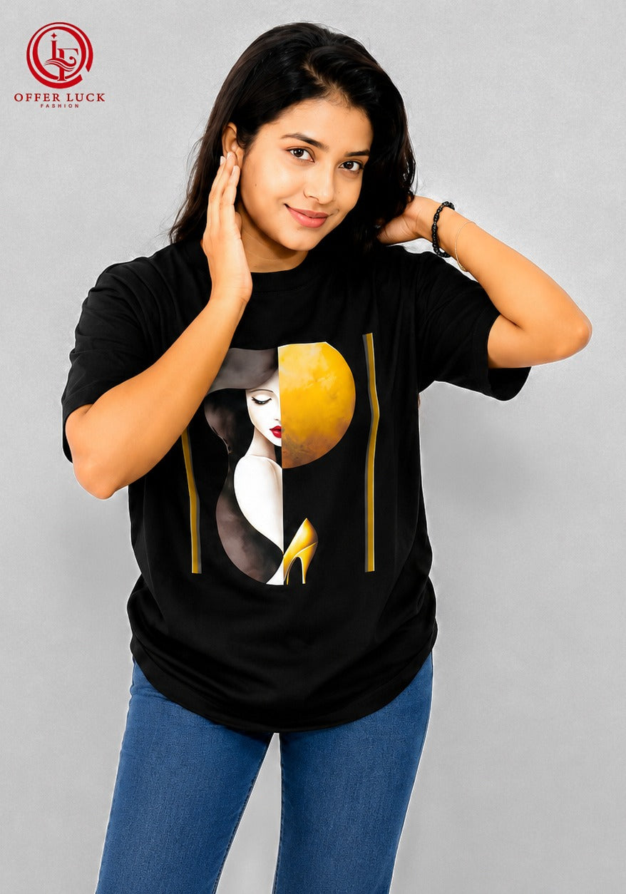 Golden Lady Art Unisex Oversize Tee