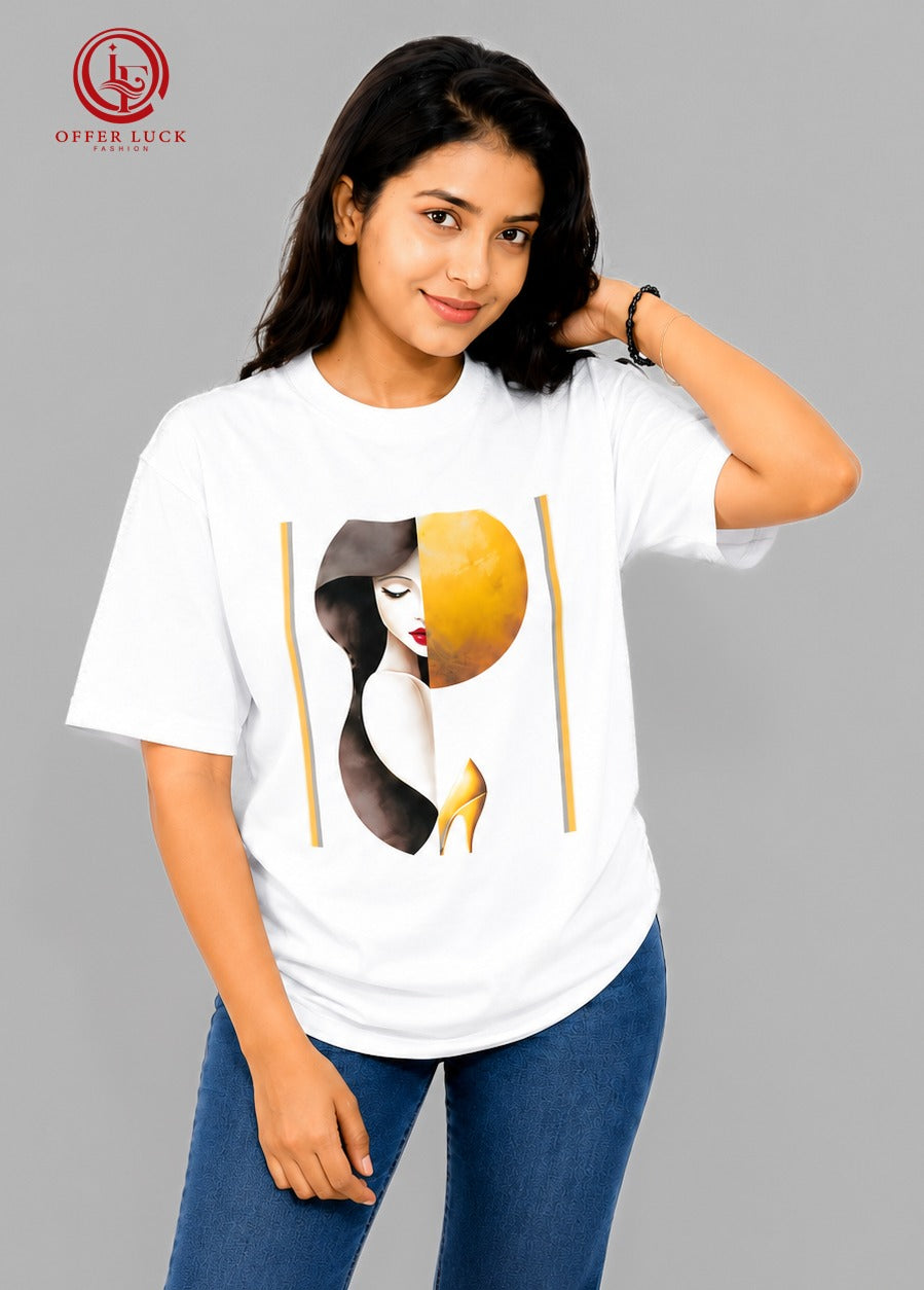 Golden Lady Art Unisex Oversize Tee